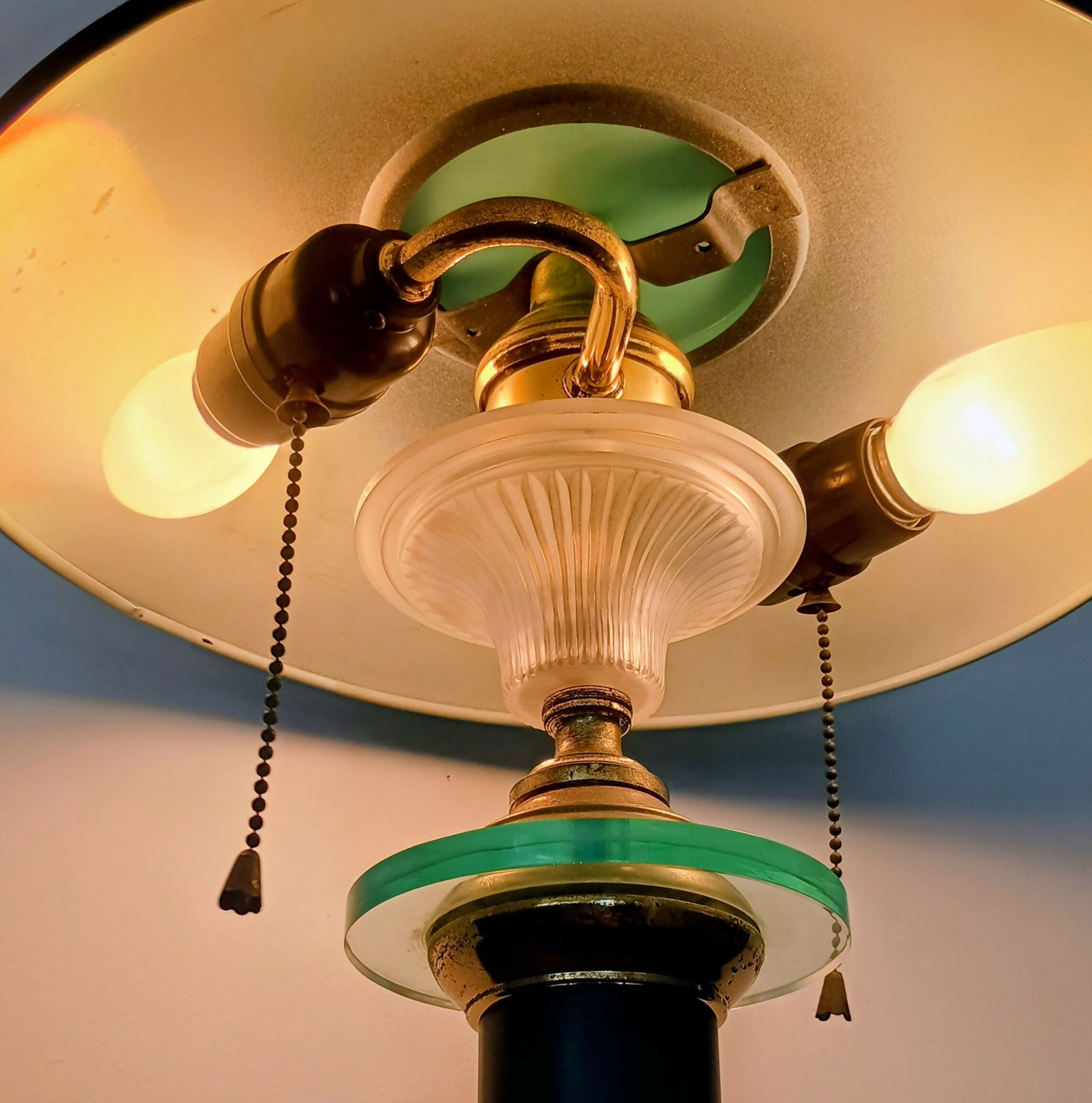 Luminária de mesa anos 70 estilo Banqueiro