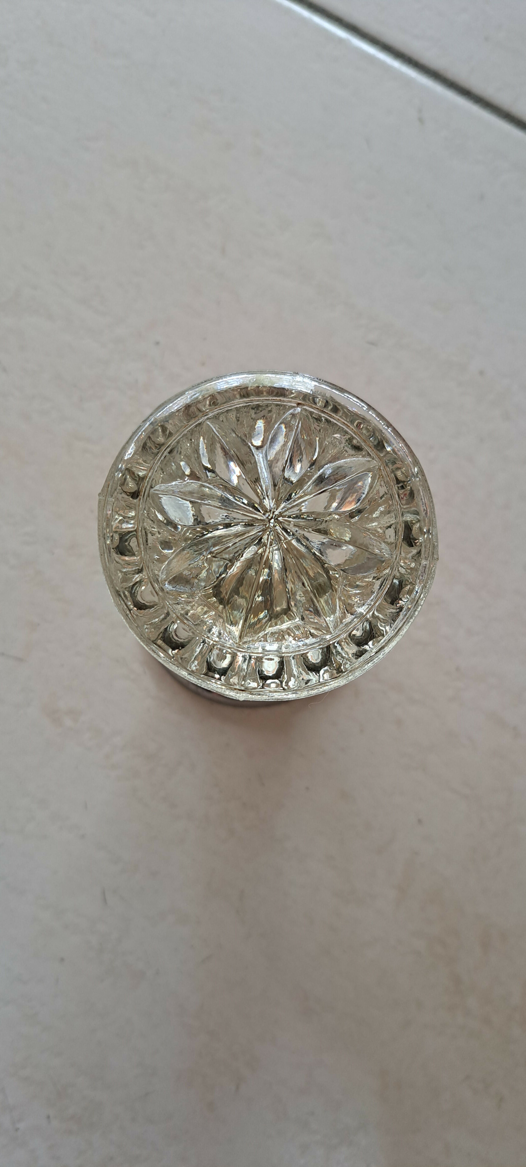 Kit com 7 puxadores em vidro de época