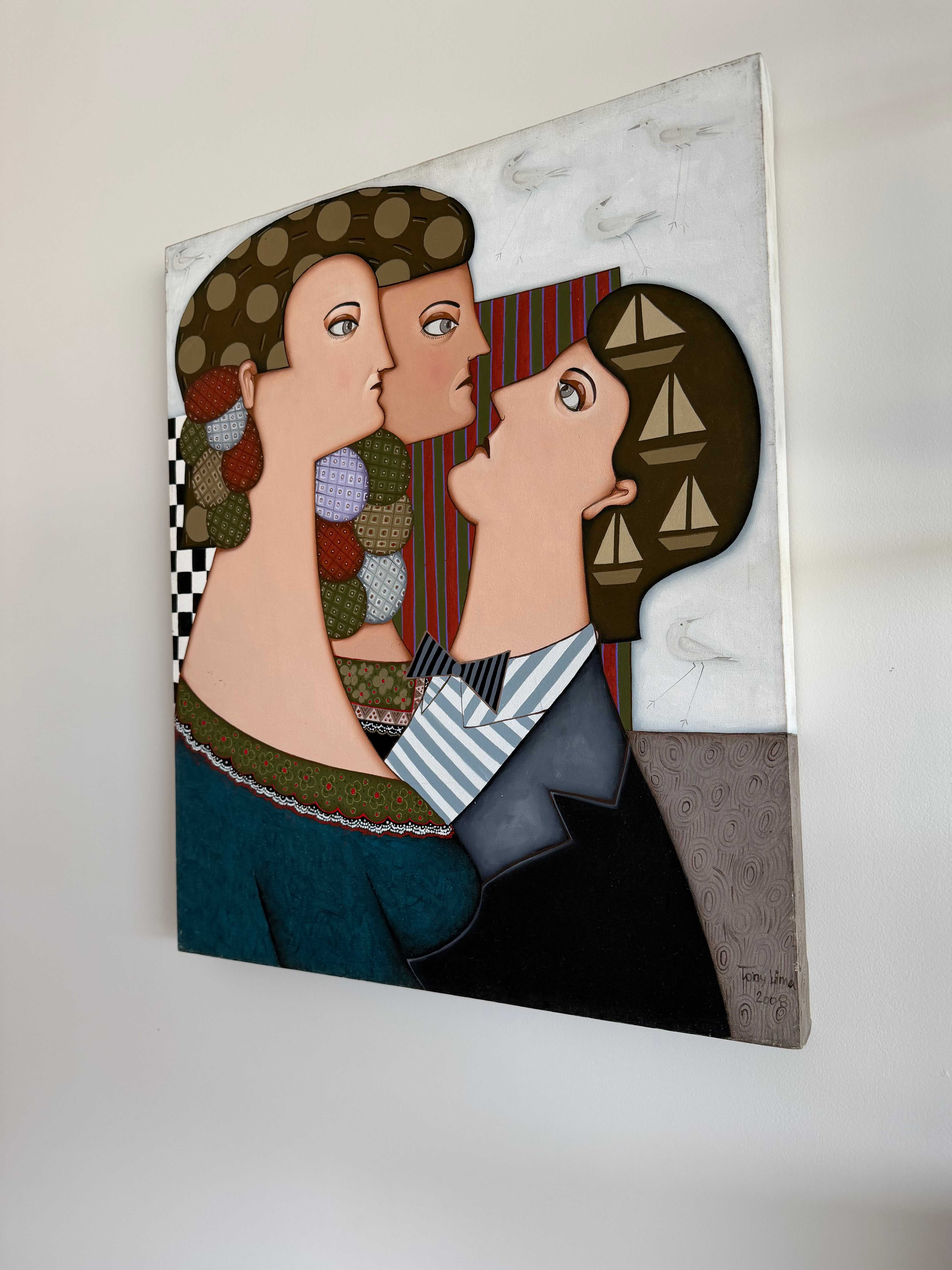 Quadro "Triângulo" Tony Lima óleo sobre tela