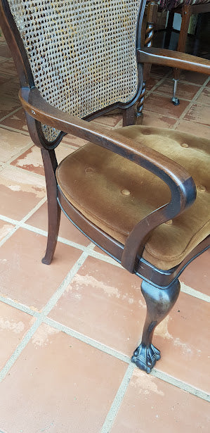 Poltrona com braço em Palhinha Indiana original