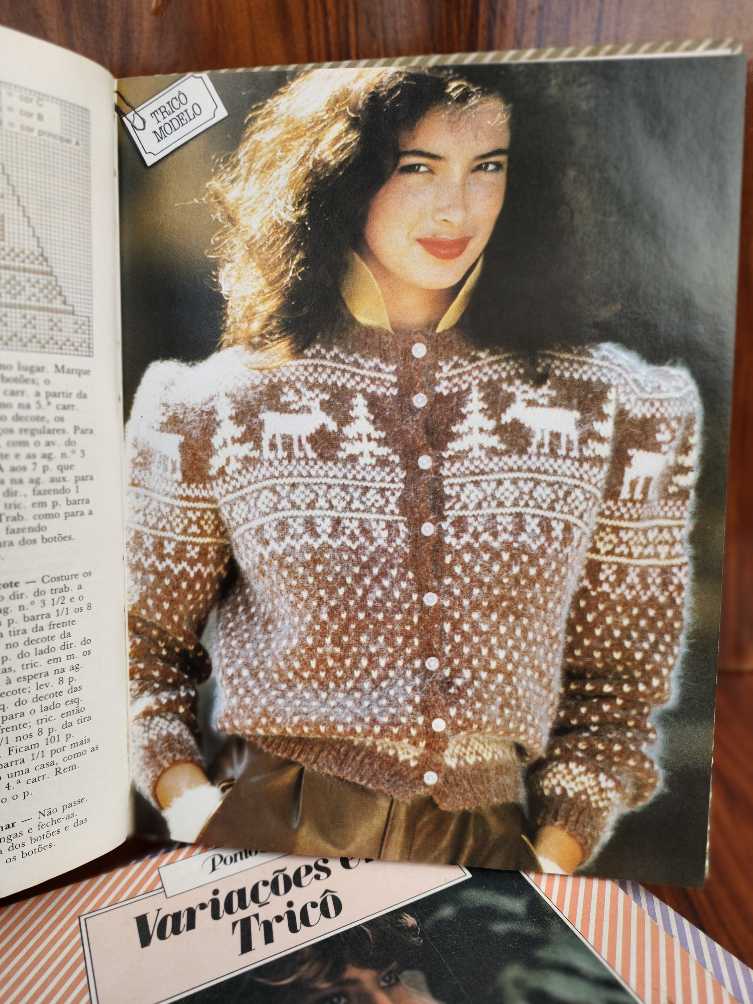 Coleção Ponto &amp; Arte Tricô - Editora Globo anos 80 (3 volumes)