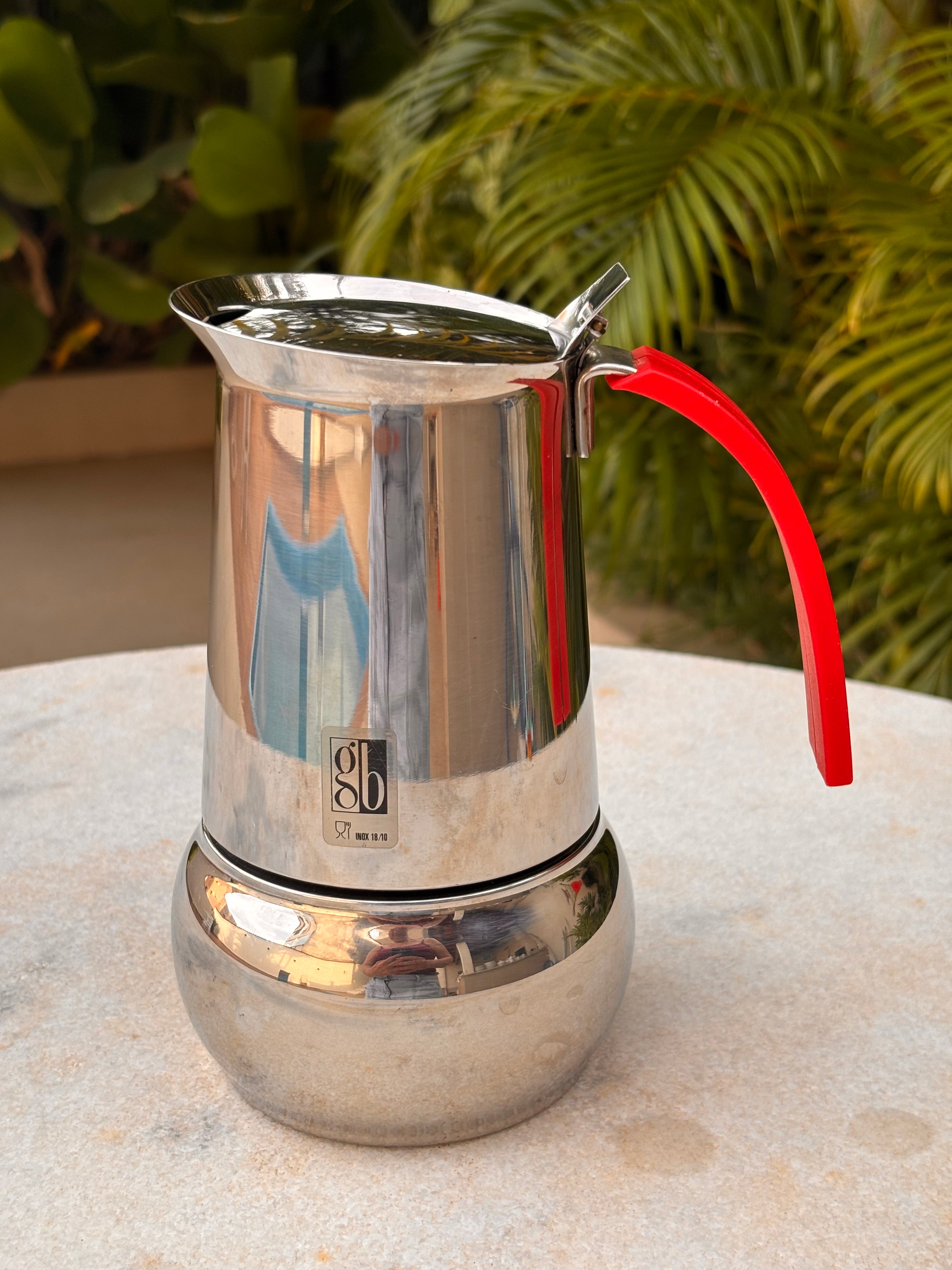 Cafeteira Italiana Vintage Guido Bergna (GB) Kitty Express - Inox 18/10 Rara