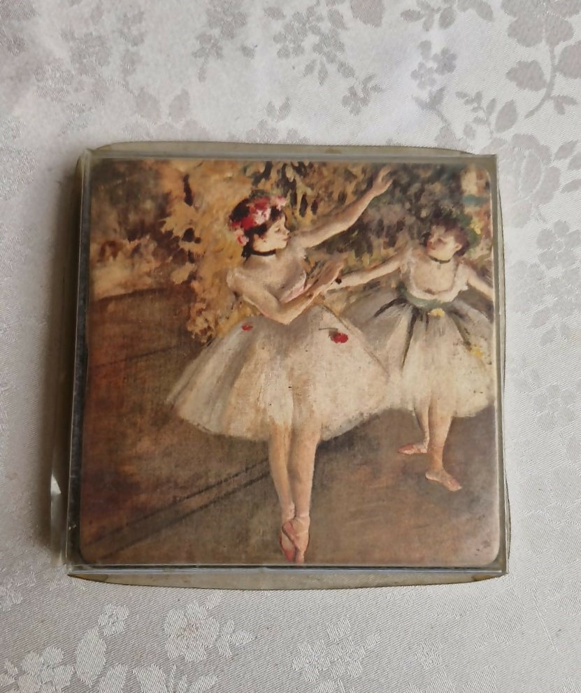 Belo conjunto de porta-copos - Pinturas francesas de Edgar Degas