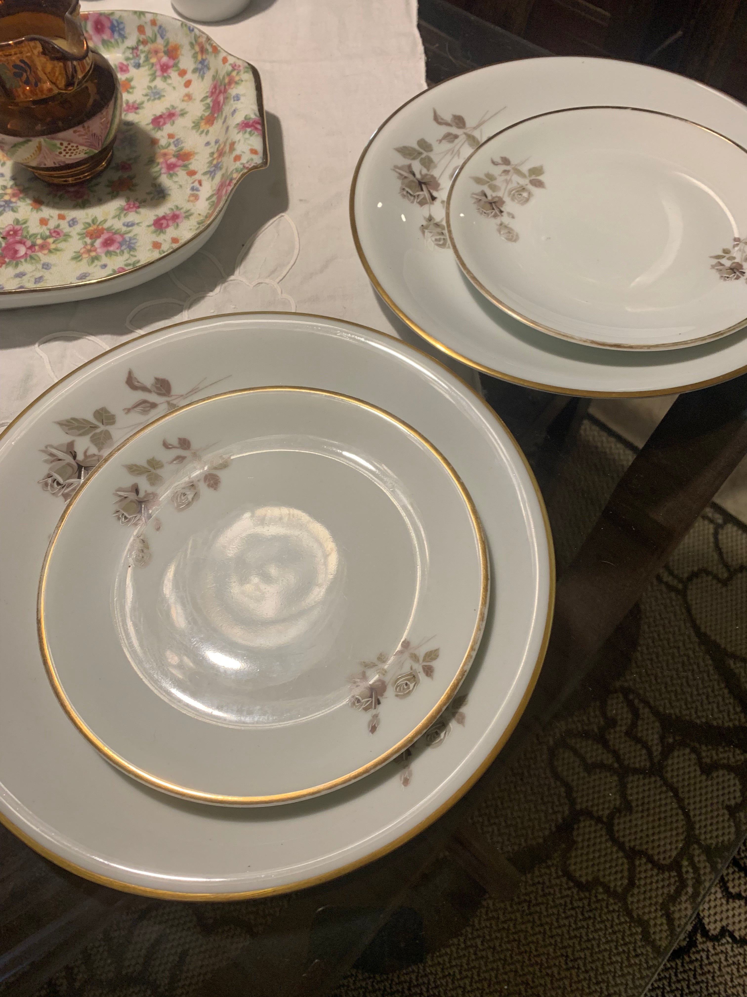 Jogo porcelana Renner tête-à-tête pratos
