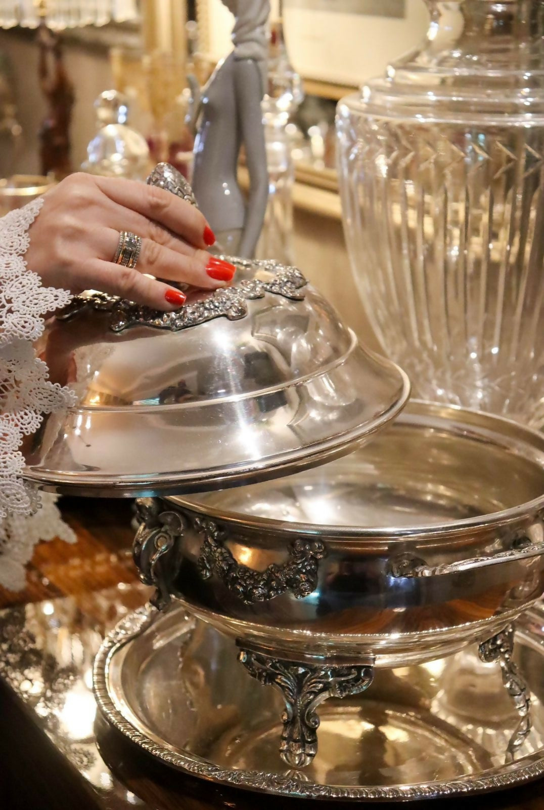 LEGUMIER - TERRINA DE SERVIÇO COM PRÉSENTOIR