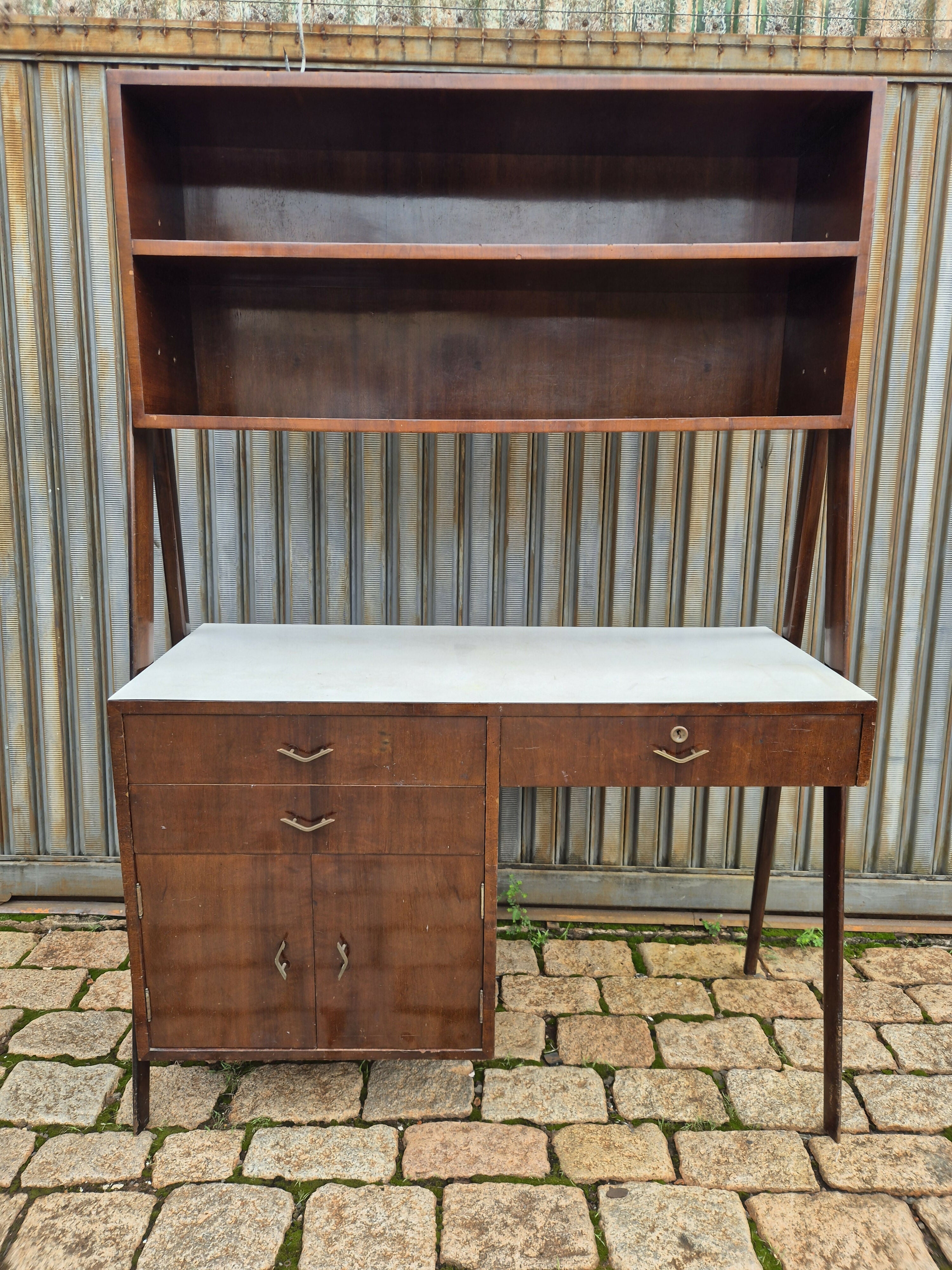 Rara Escrivaninha/Livreiro/Estante vintage anos 60