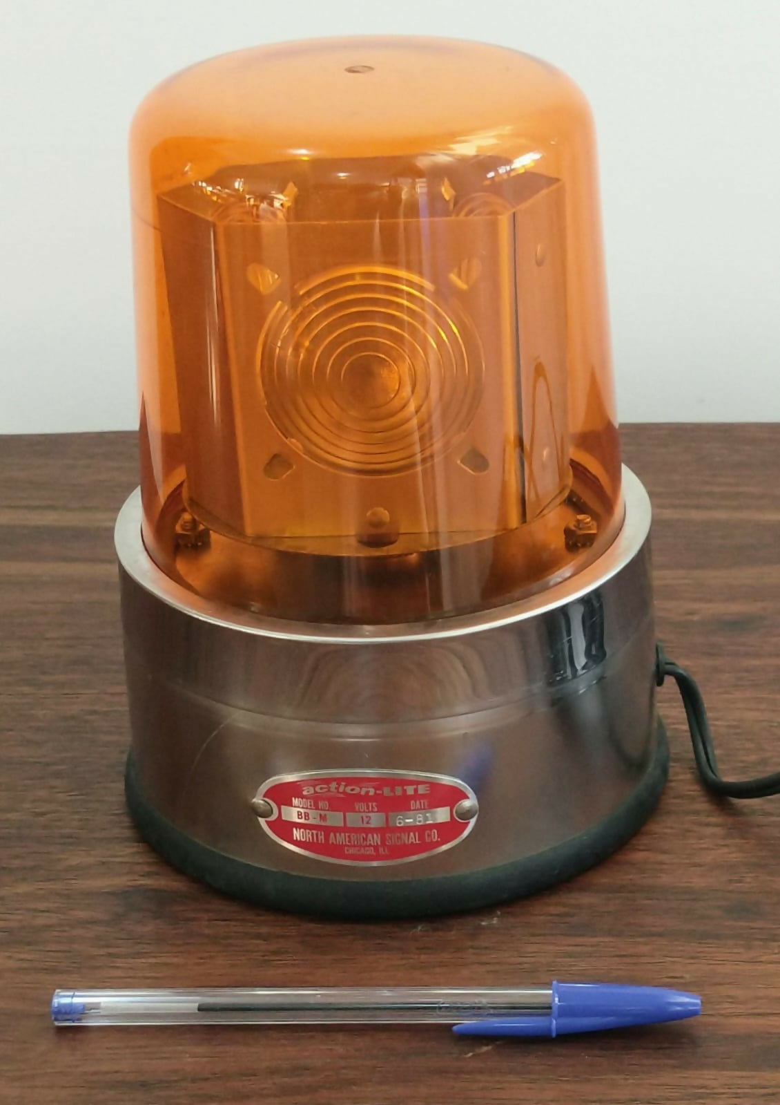 Beacon industrial americano-década de 80-sem uso