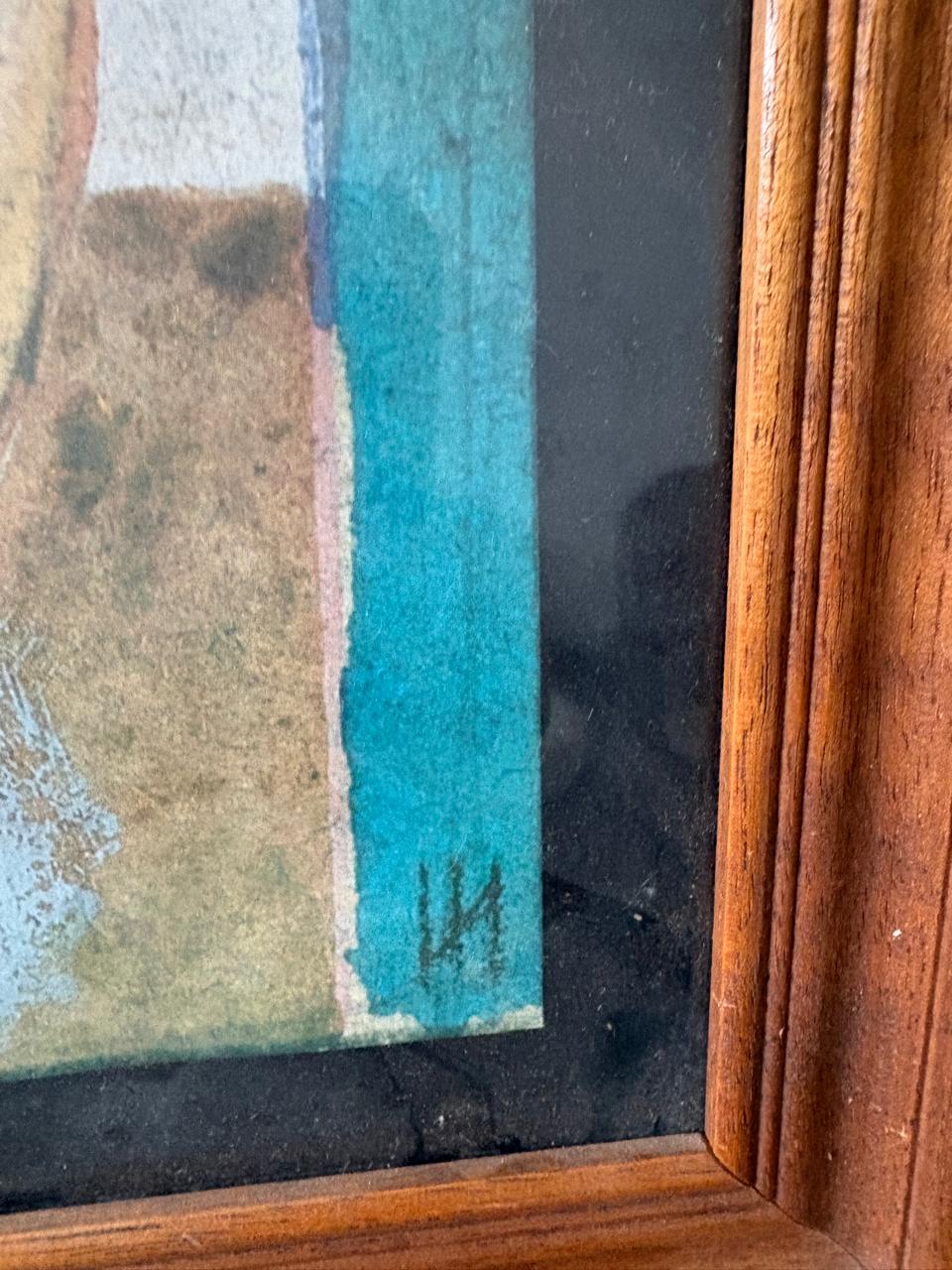 Quadro OBRA DE ARTE – GRAVURA ISMAEL NERY – “O BEIJO” – EMOLDURADA