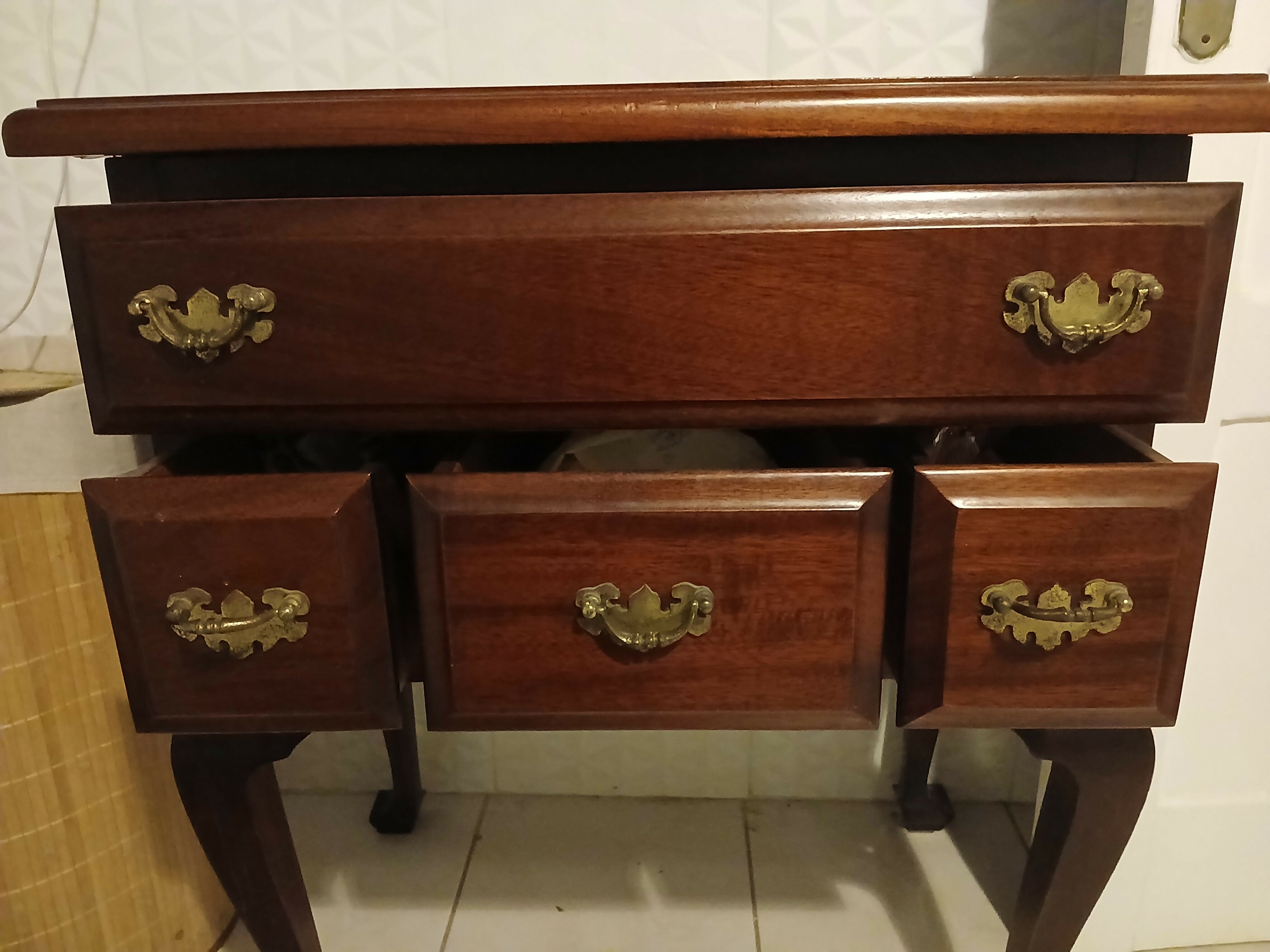 Mesa apoio madeira maciça