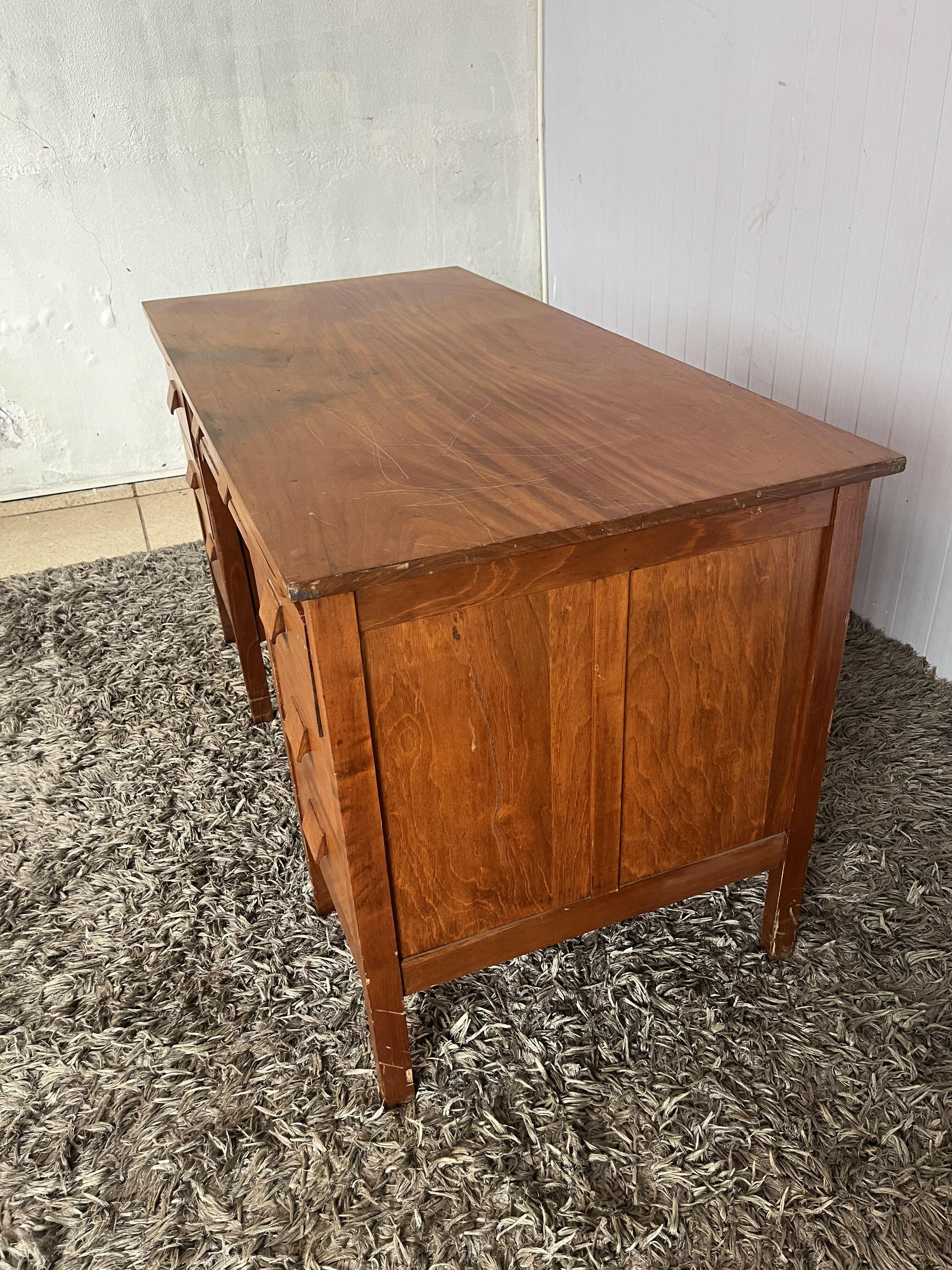 ESCRIVANINHA GRANDE ANTIGA DE CEDRO ROSA