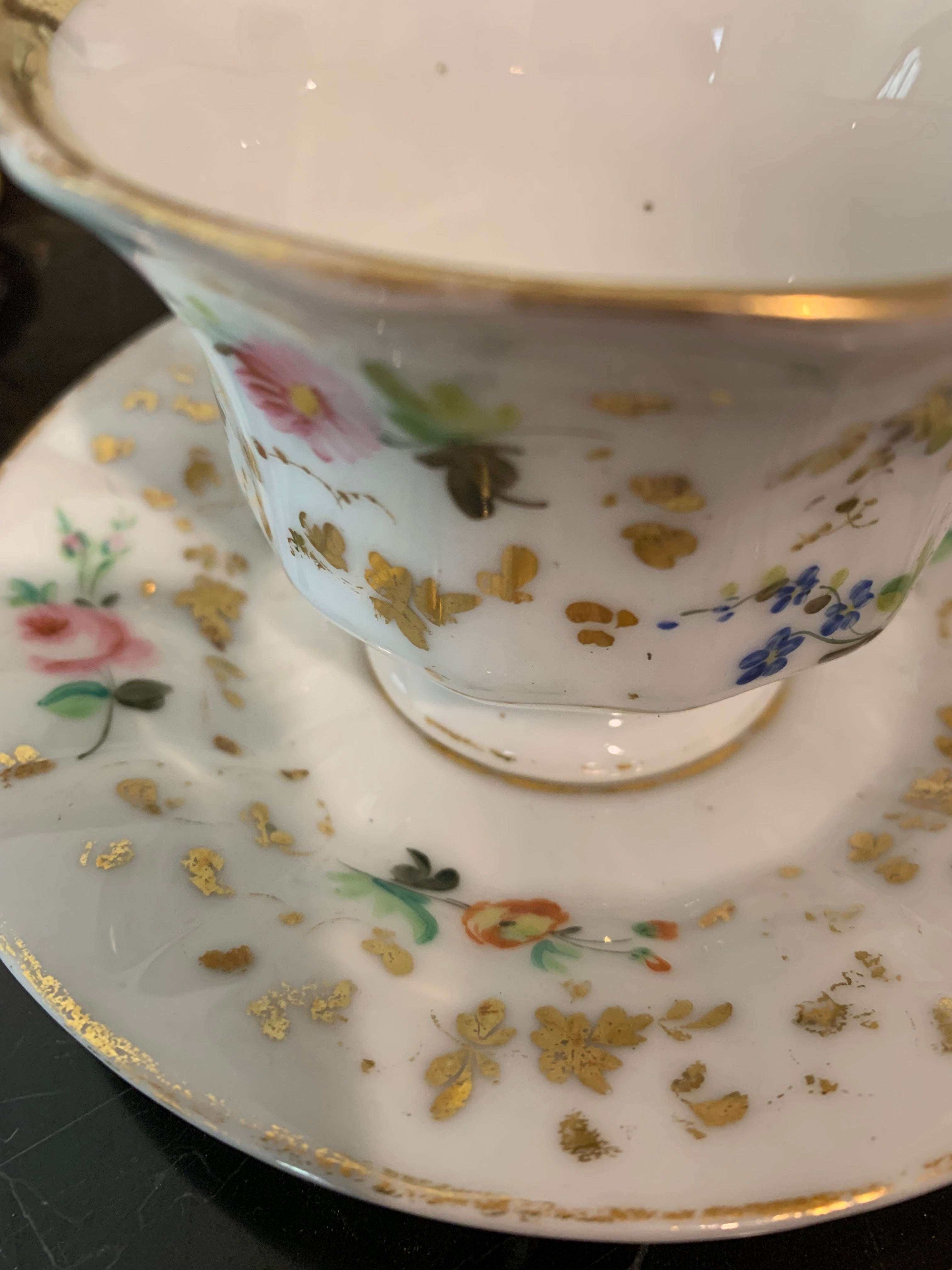 Esplendorosa xícara solteira de chá Velho Paris