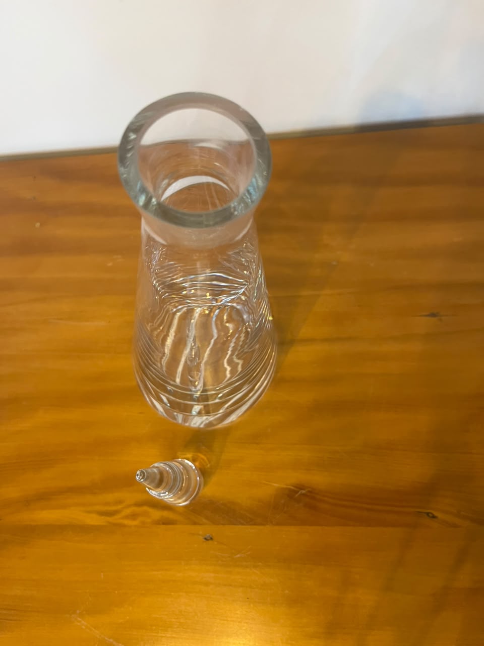 Garrafa / Decanter Decorativo em Cristal com Tampa