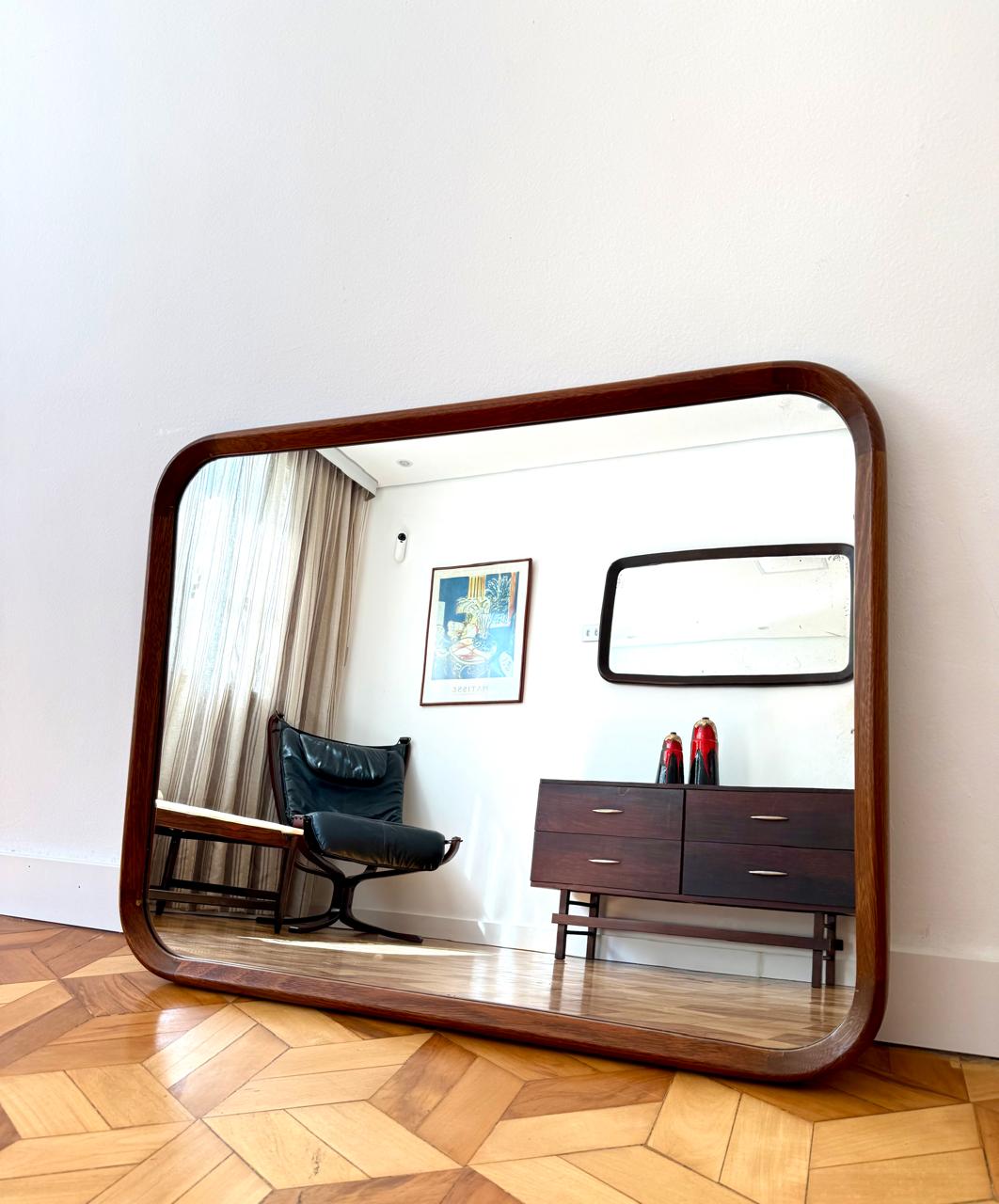 Espelho retangular arredondado MID CENTURY