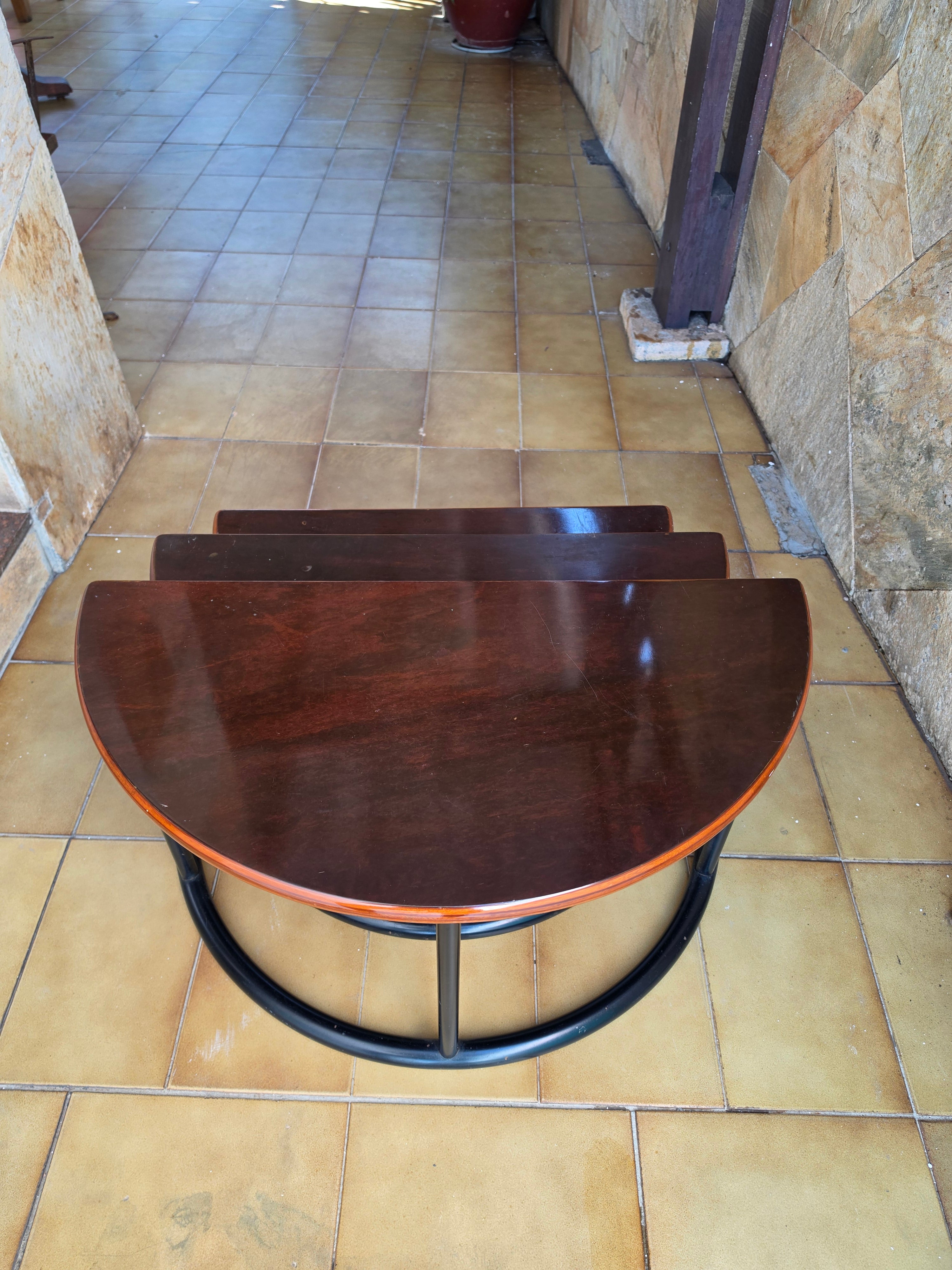 Conjunto mesa ninho Novo Rumo - década de 70
