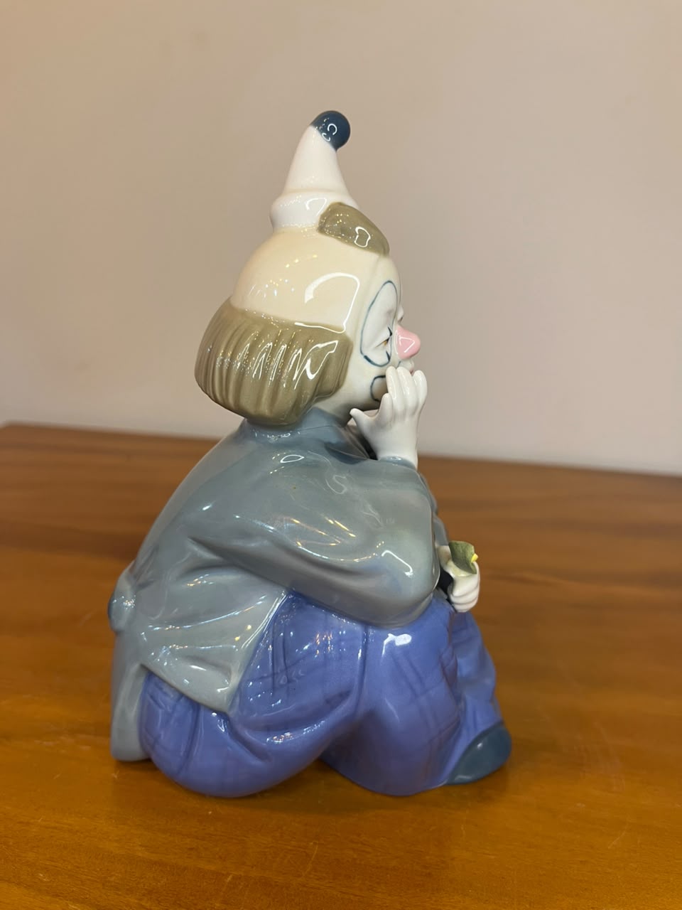 Escultura de Palhaço em Porcelana de Cuernavaca – México – 17,5 cm