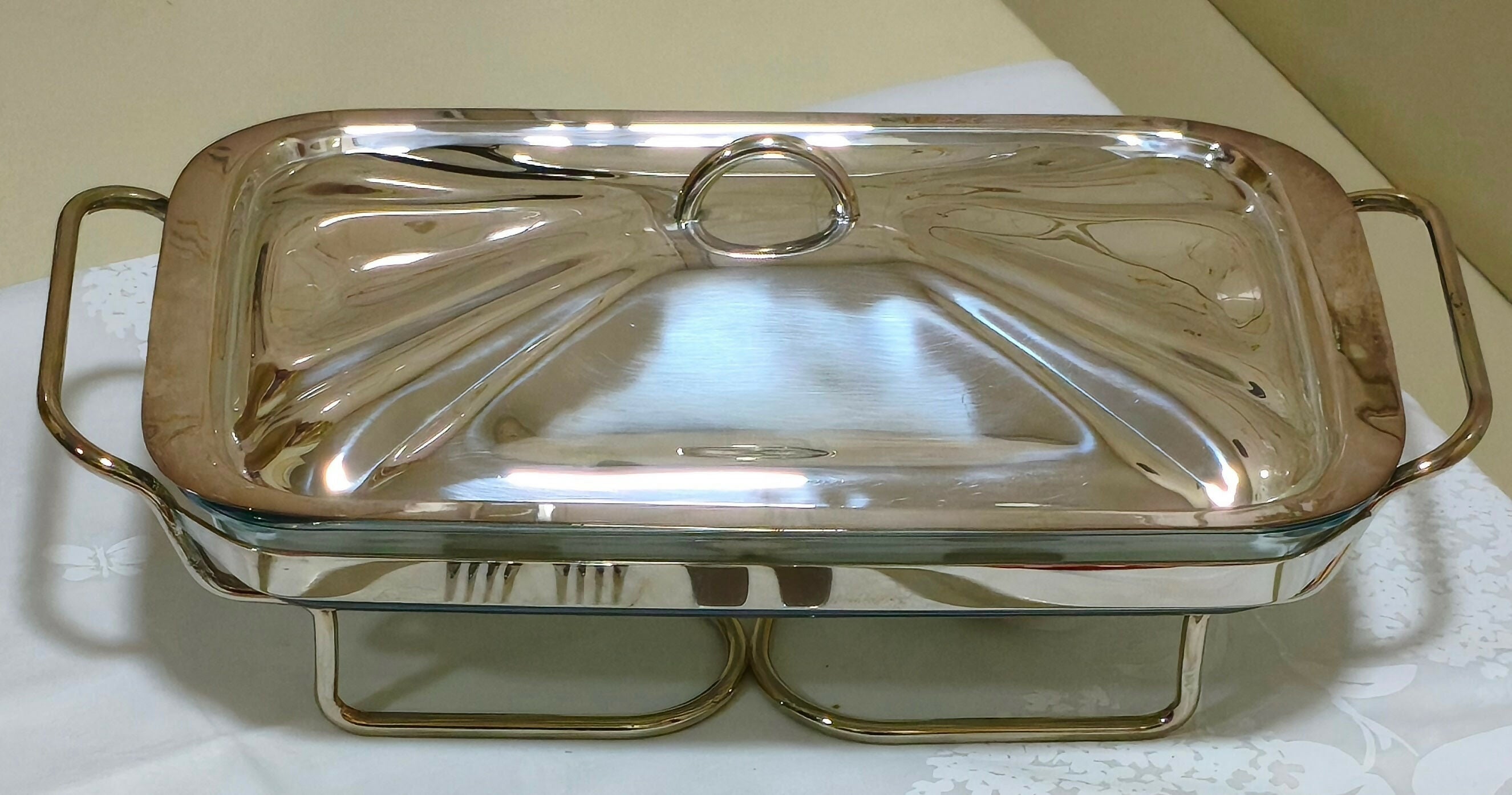 Rechaud Regent Silverware com travessa Marinex