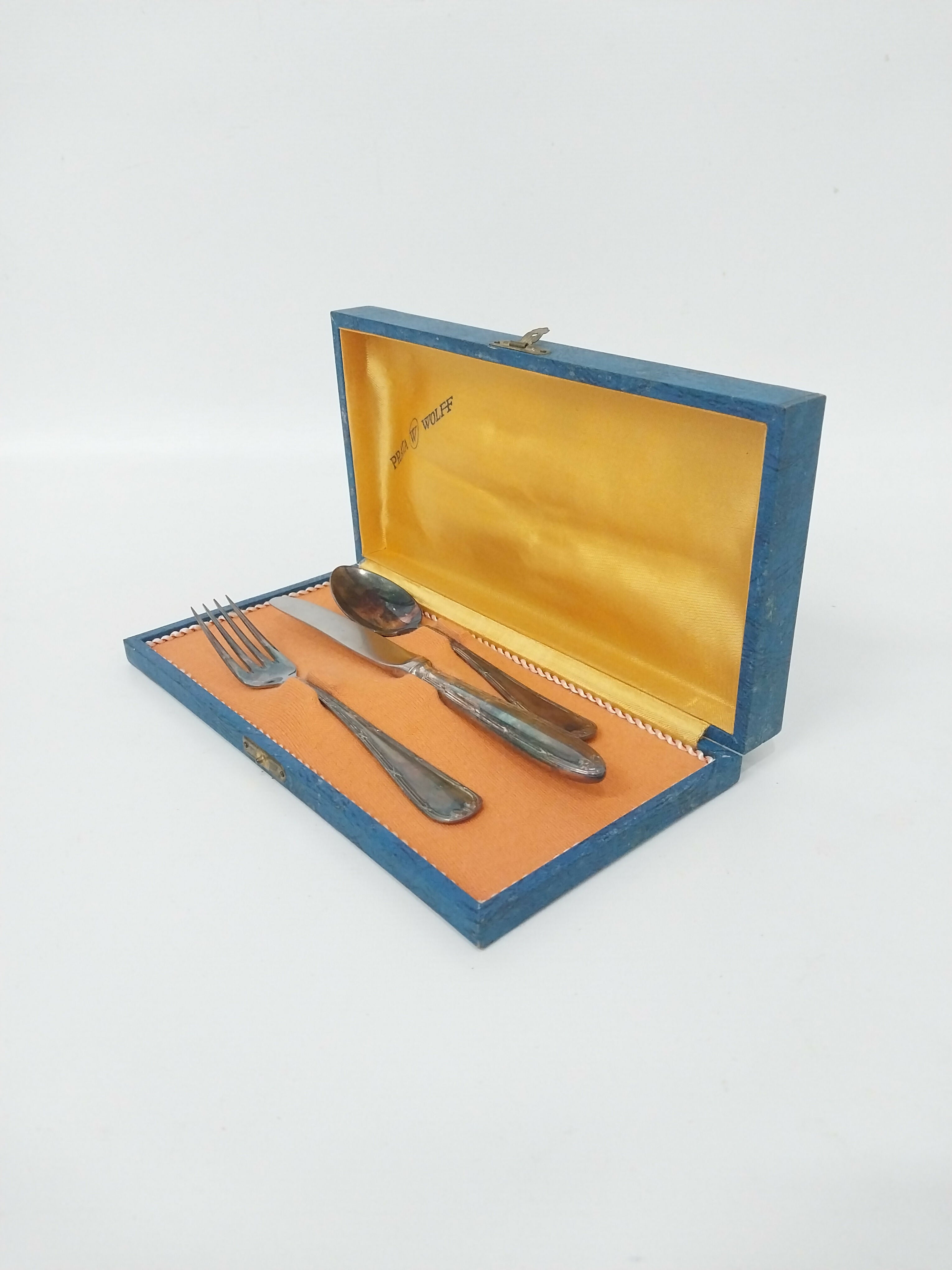 Conjunto de Talheres Infantis Prata Wolff