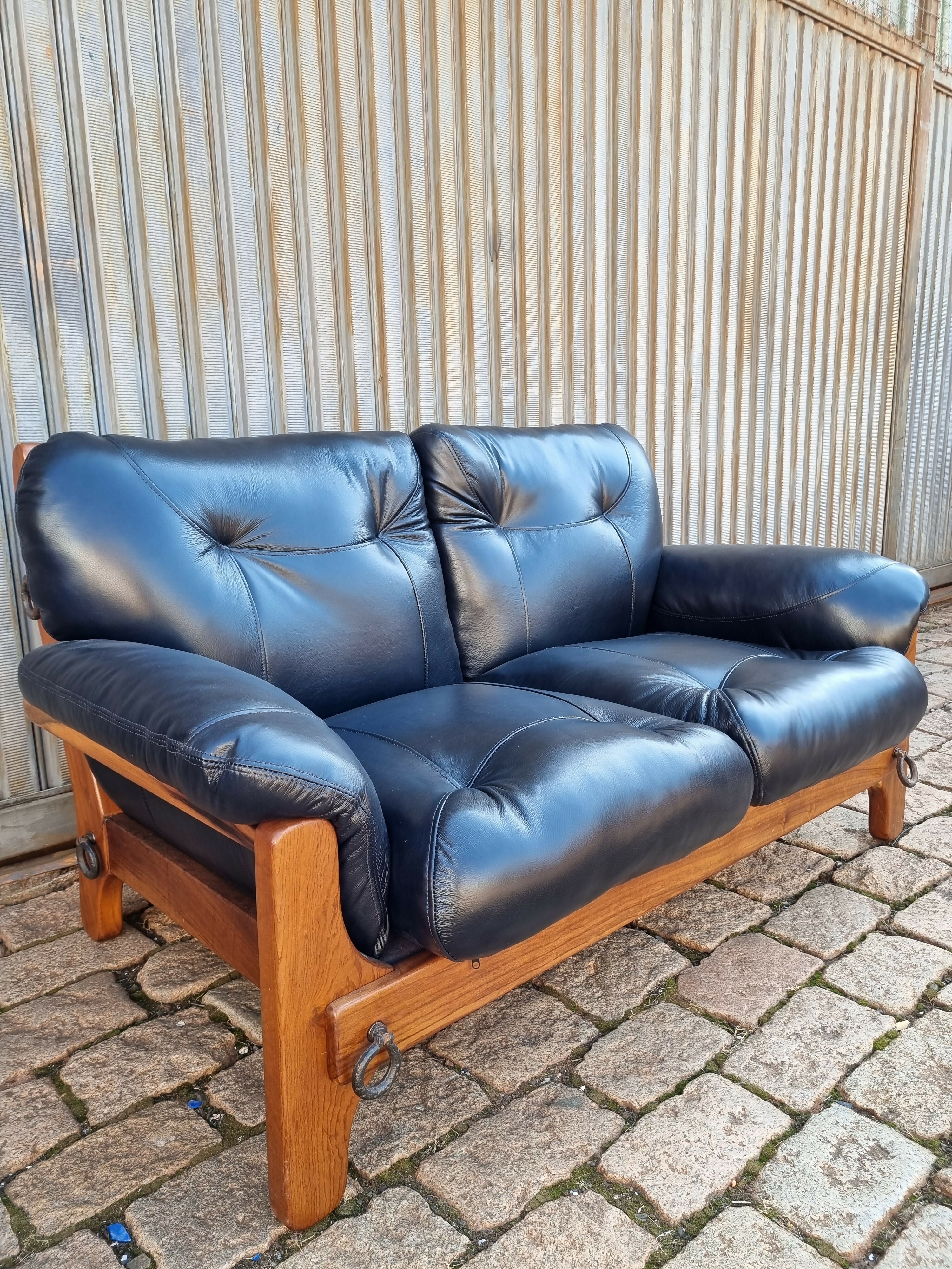 Sofá 2 Lugares Probel Country couro