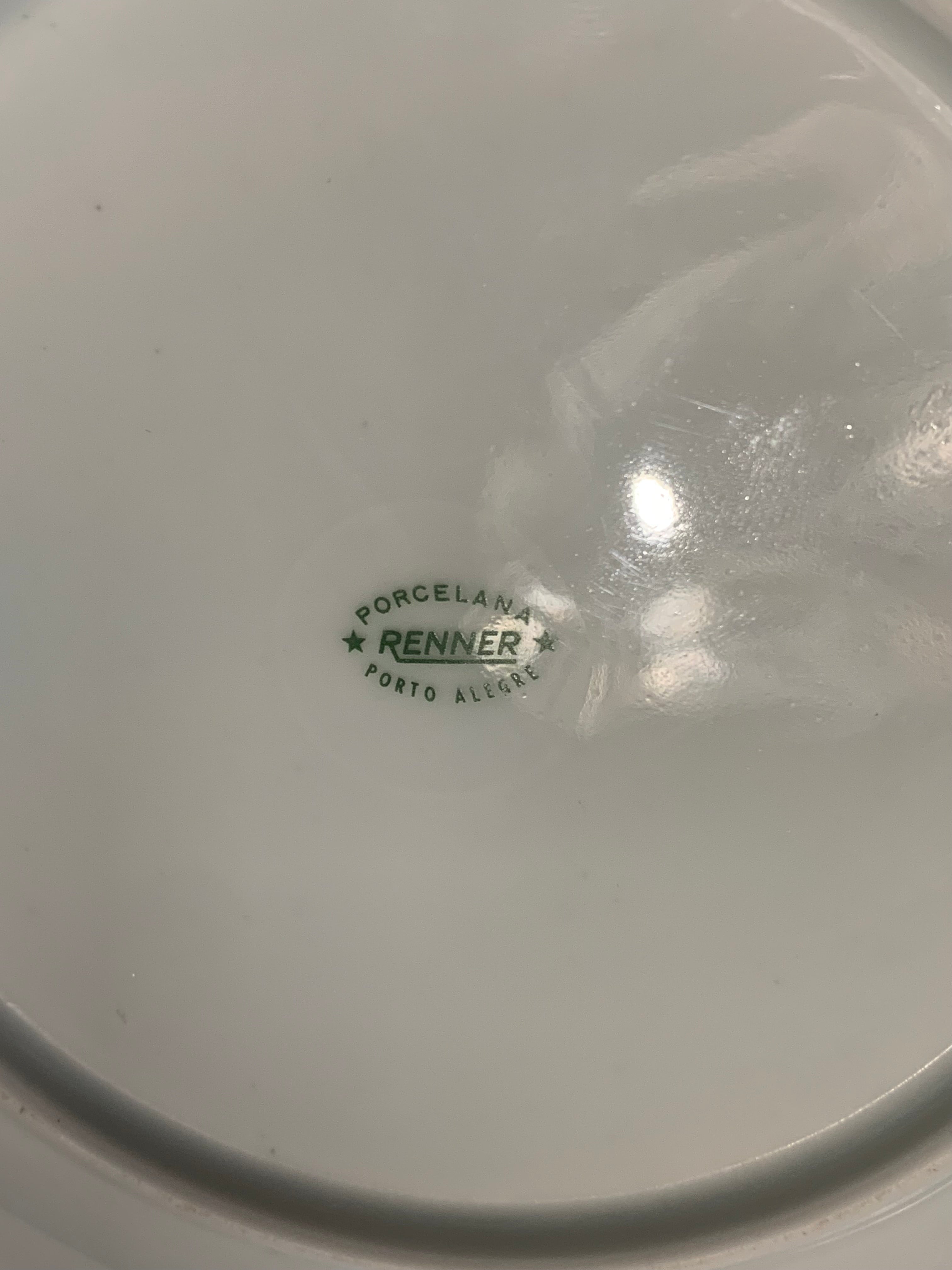 Jogo porcelana Renner tête-à-tête pratos