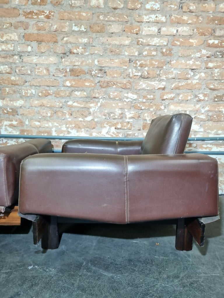 Par poltronas Cimo S.A Jacarandá