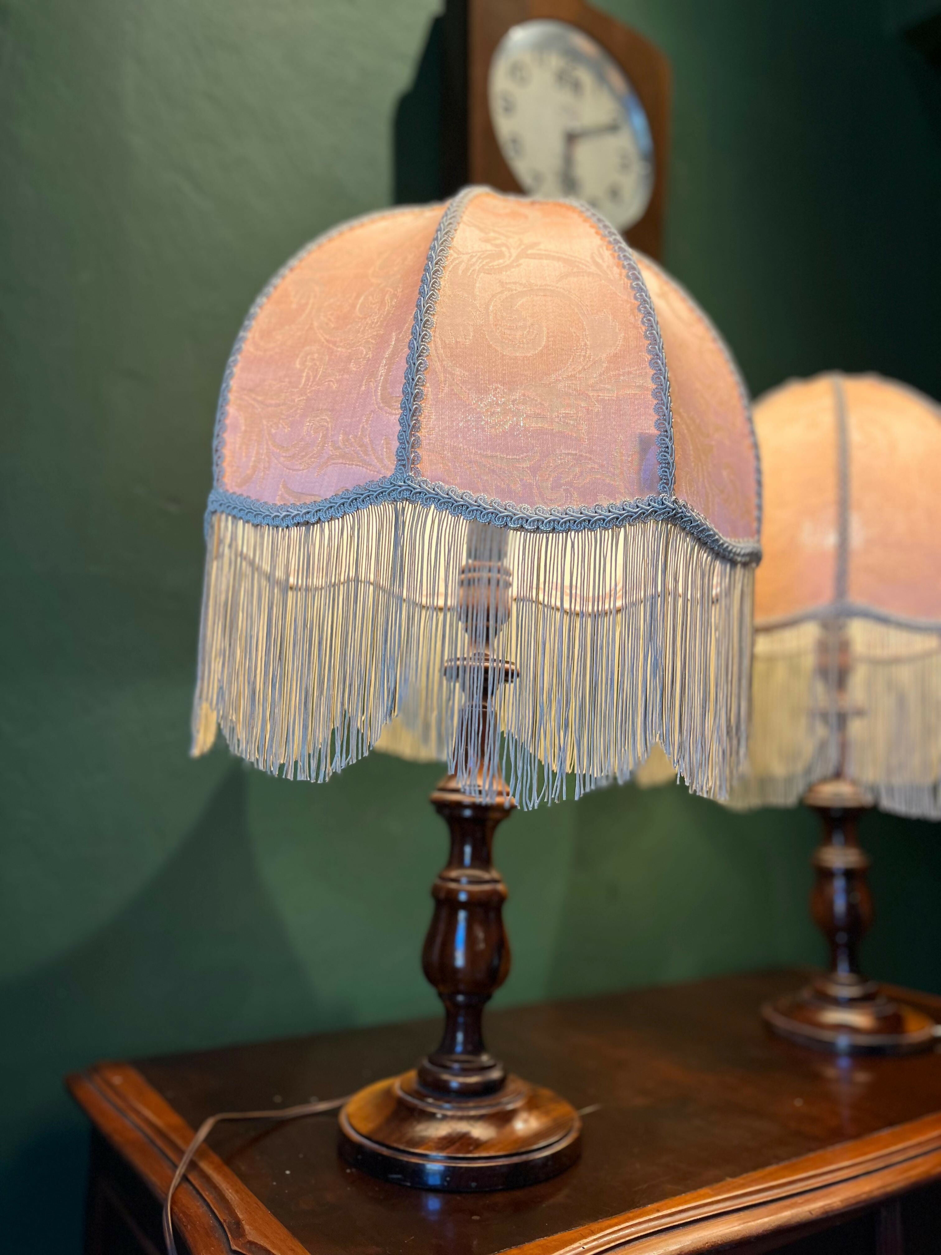 Par de abajur / luminárias em Madeira nobre