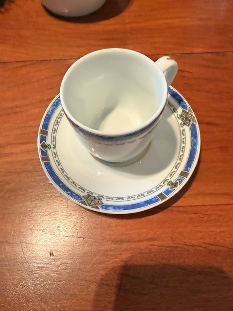 O Jogo Completo de Chá e Café Costa Verde – Coleção Costa Nova – Serviço completo para 12 pessoas – Impecável