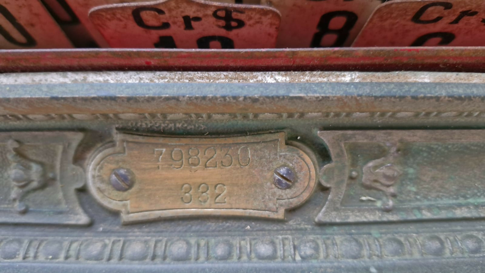 Imponente e Rara Caixa Registradora da marca National do Ínício do Séc. XX