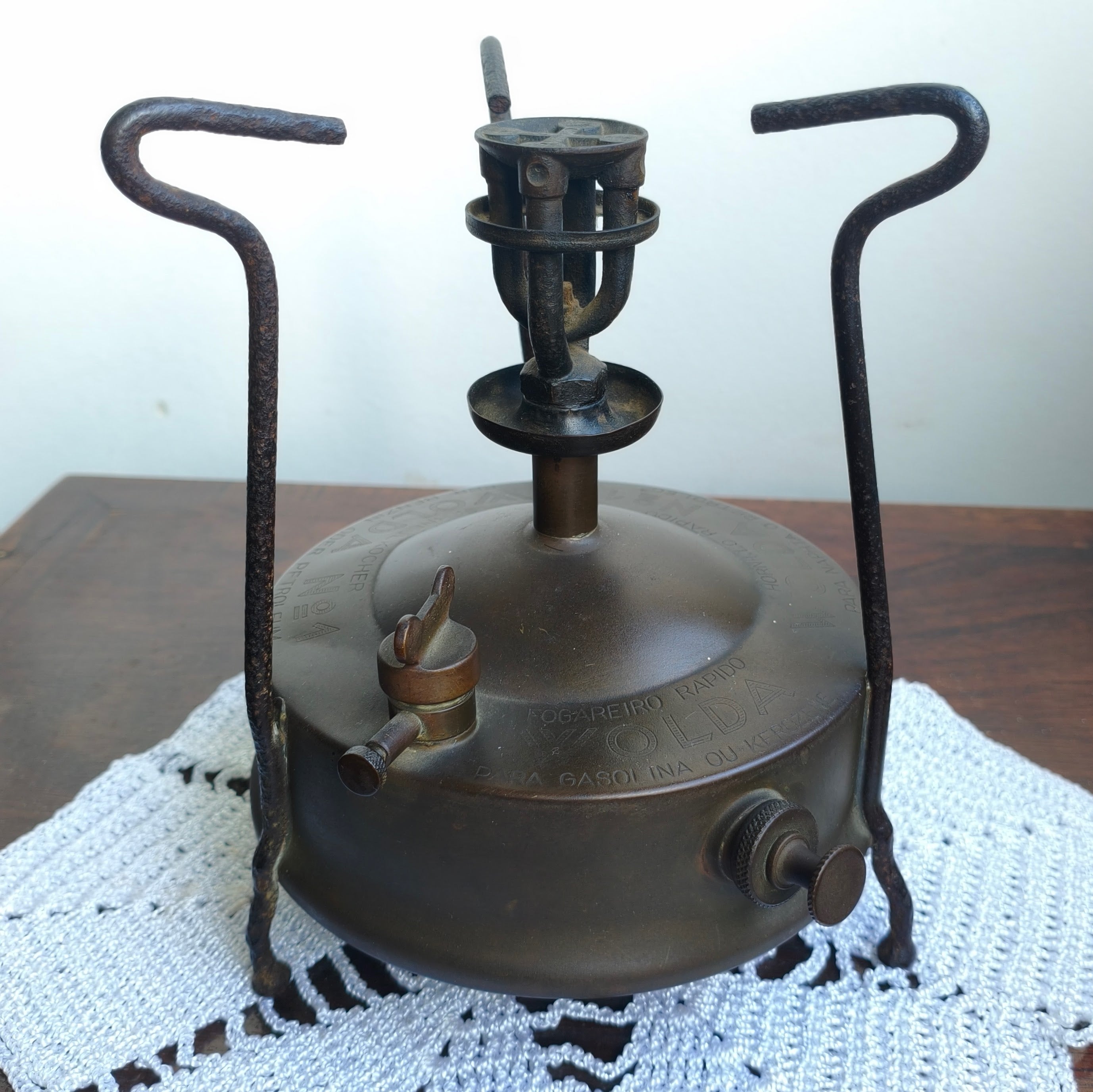 Fogareiro de pressão a querosene