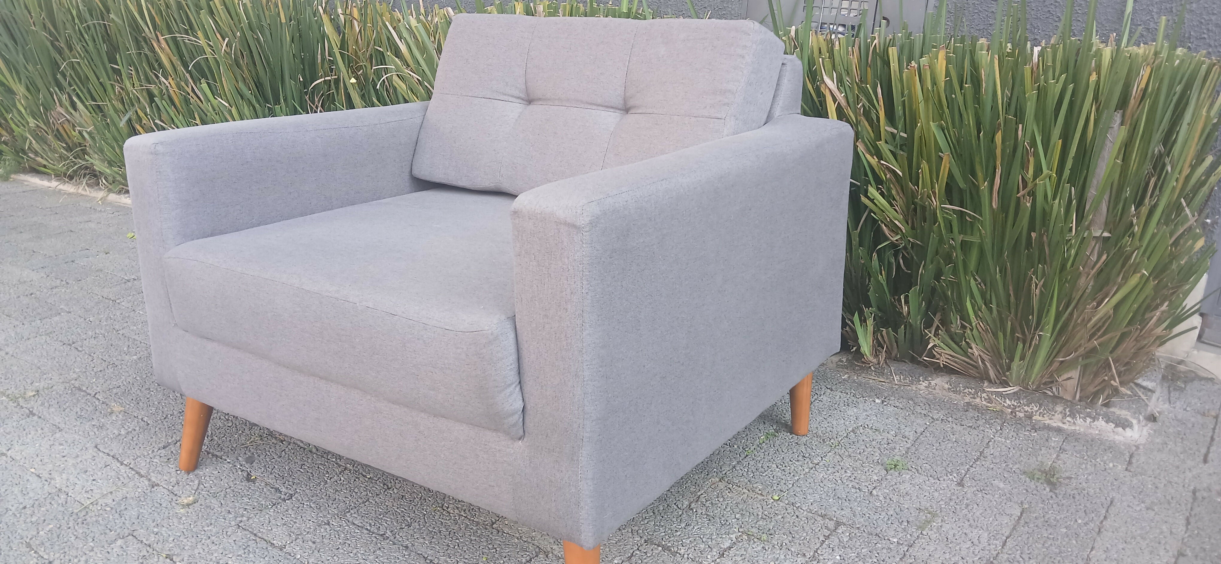 Poltrona Living Linho cinza