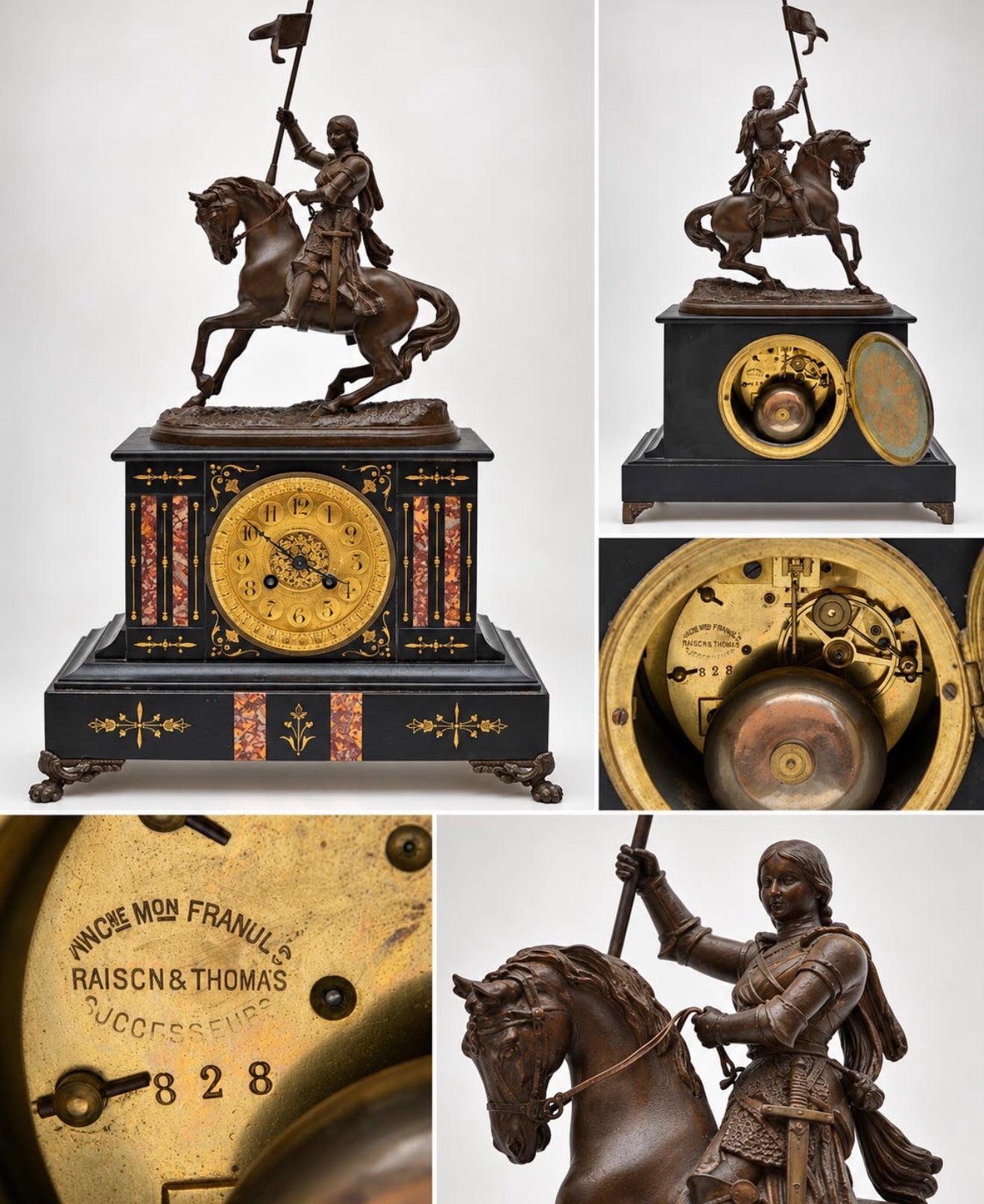 Relógio de Lareira Francês – Joana d’Arc