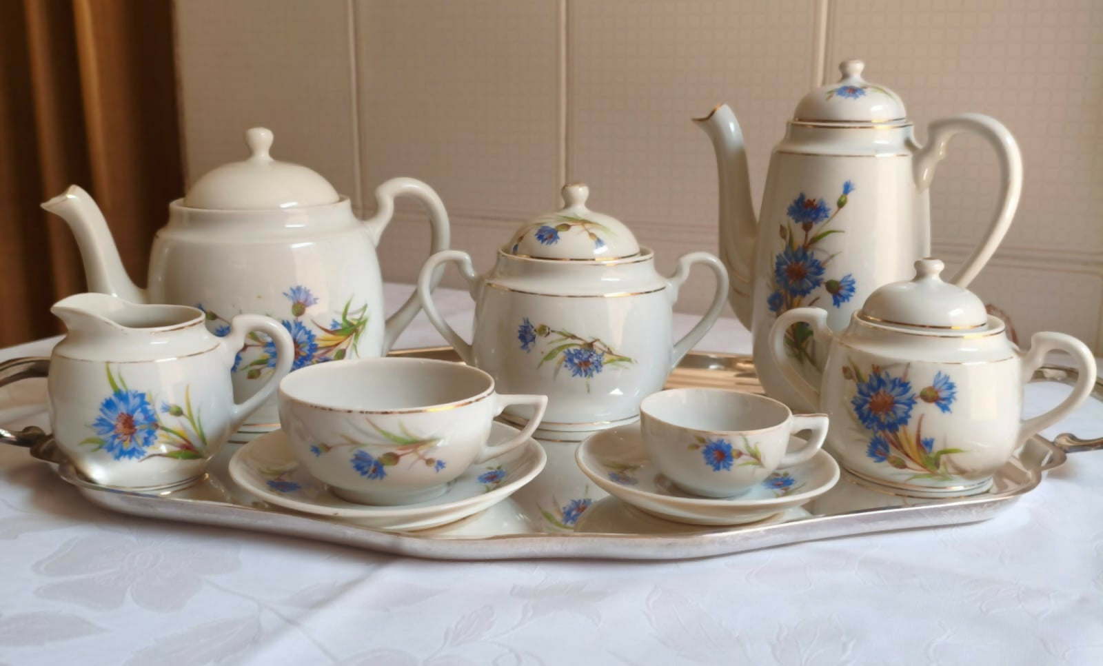 Serviço de chá e café em porcelana Rami