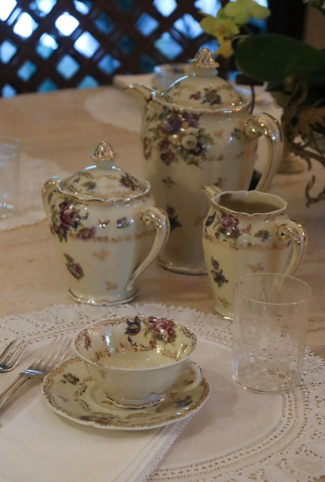 CONJUNTO DE CHÁ - LIMOGES 1940-1960