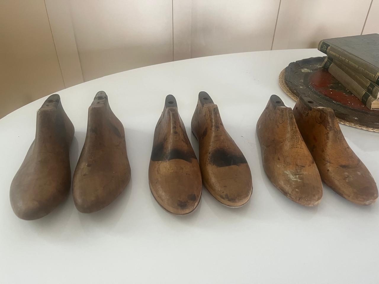 Formas de sapato antigas (valor par) 