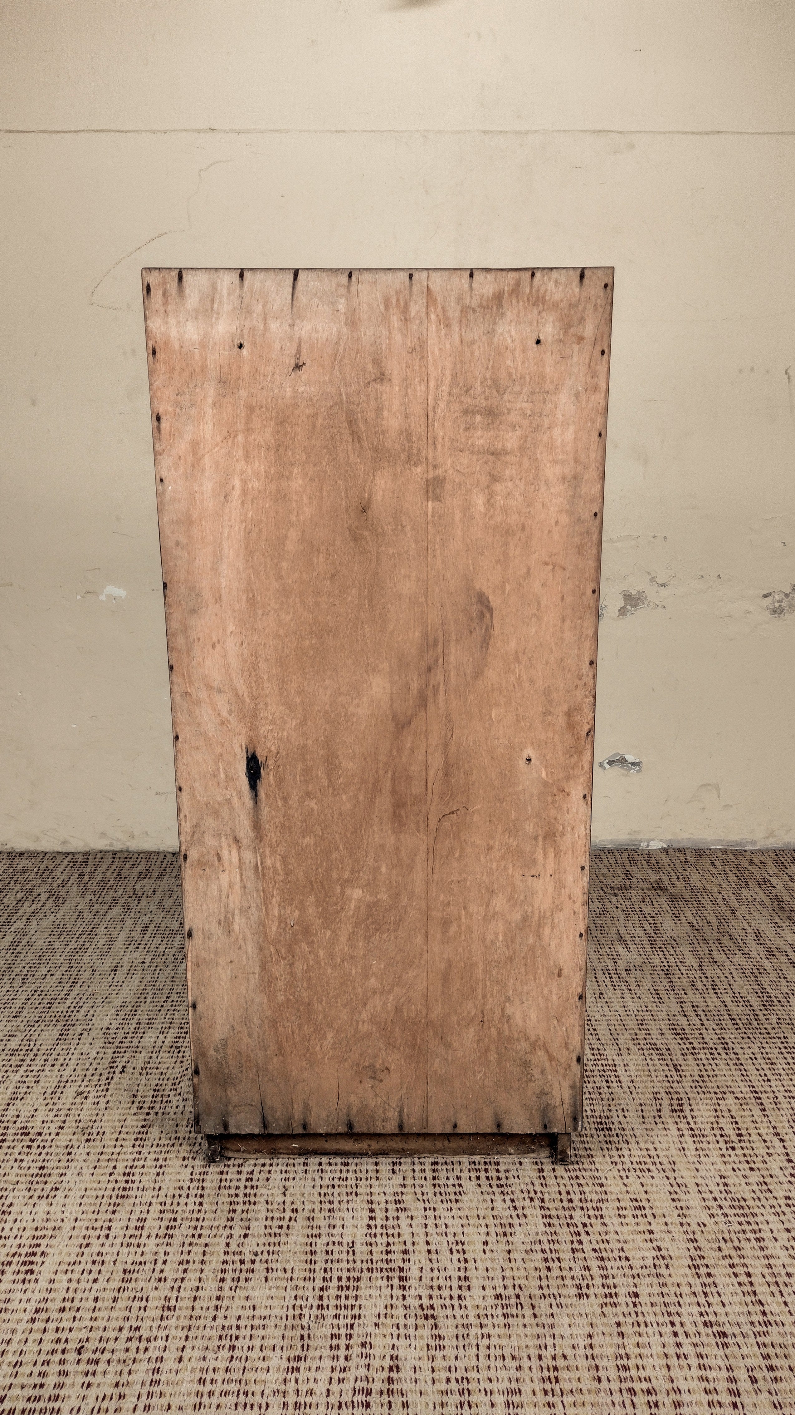 Armarinho multiuso anos 70 em madeira e fórmica (L- 65cm)