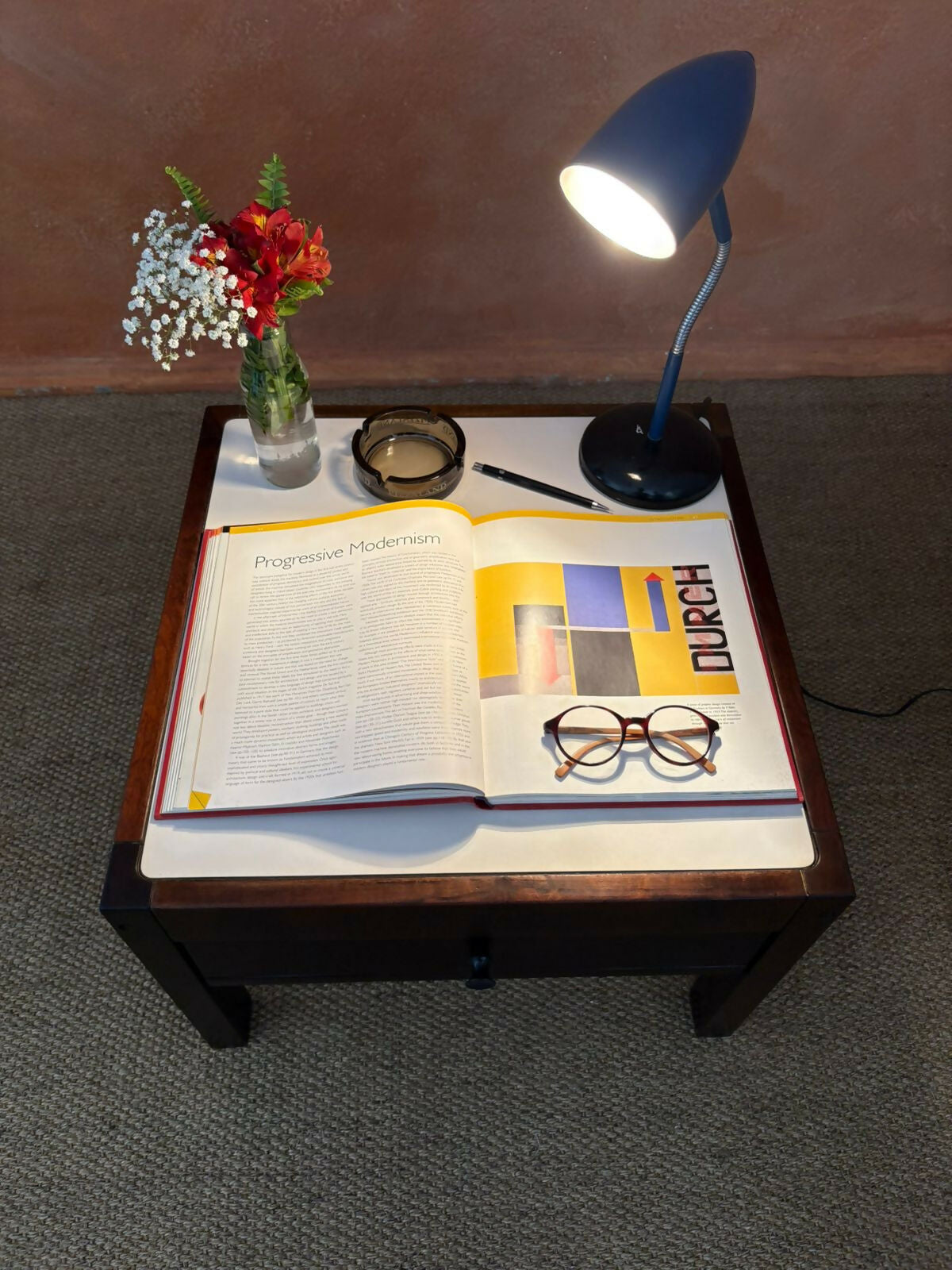 mesa maciça de apoio 70’s