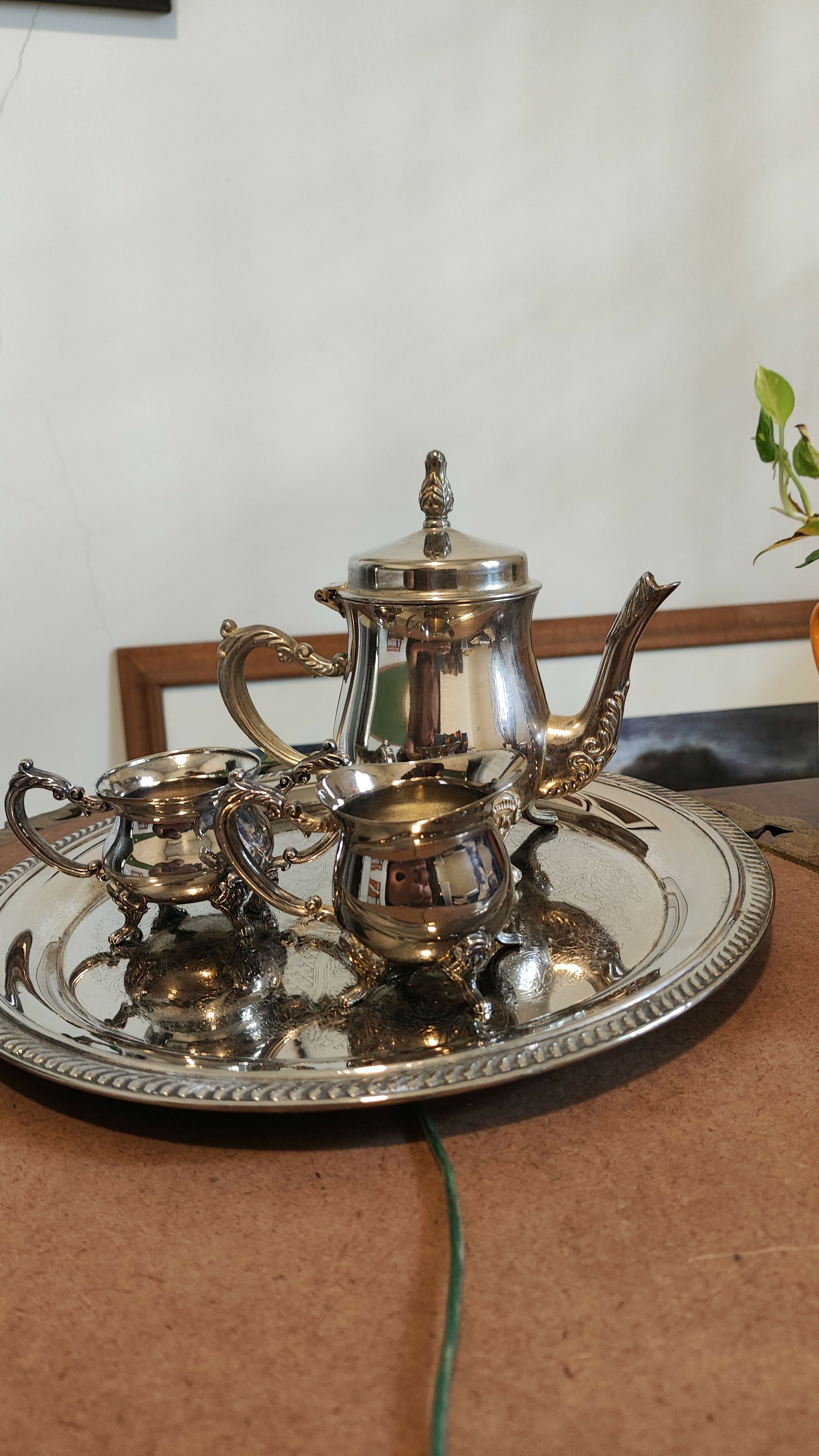 Serviço de Chá Espessurado à Prata