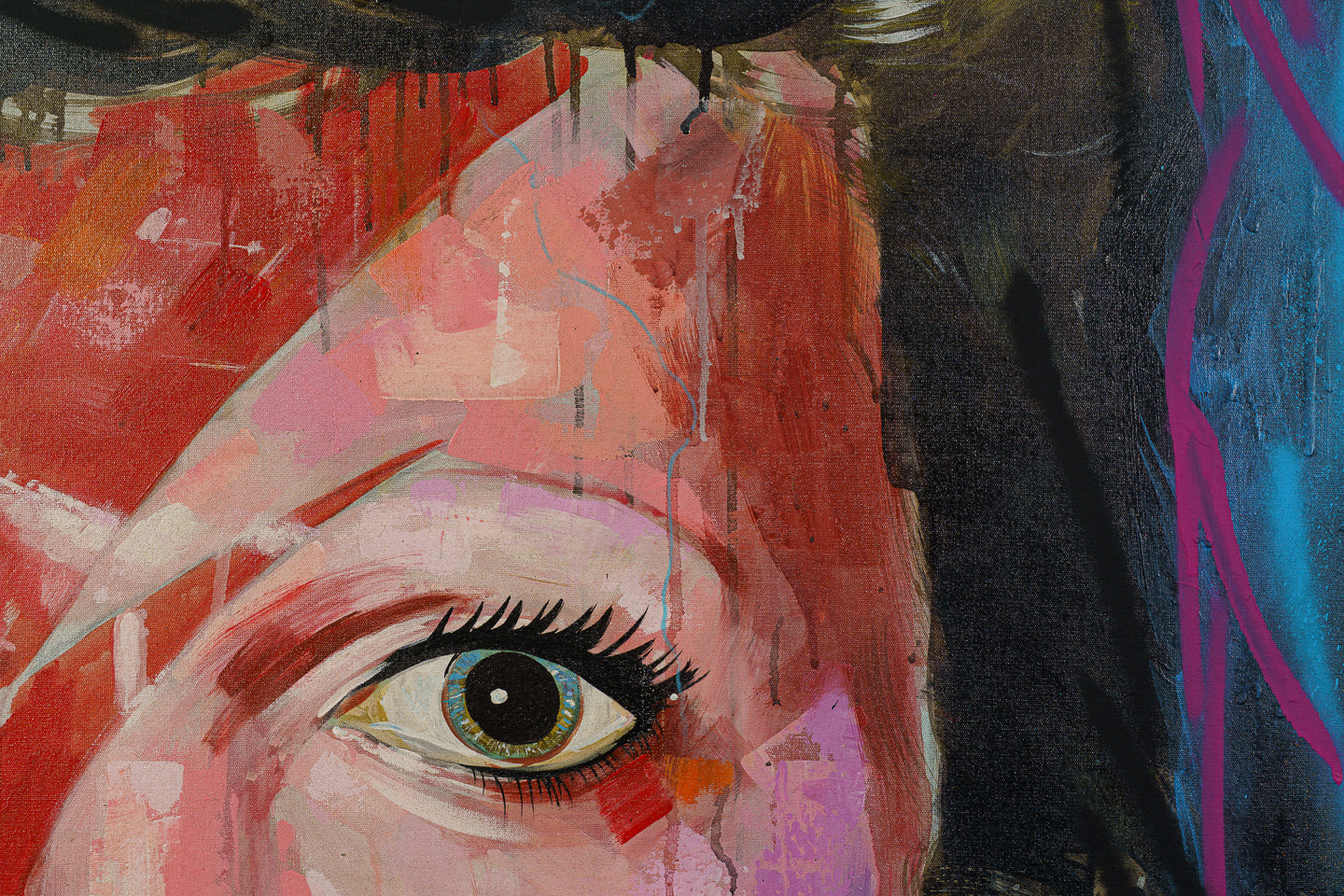 Quadro David Bowie (1m x 1m) — Arte Urbana por Grilo