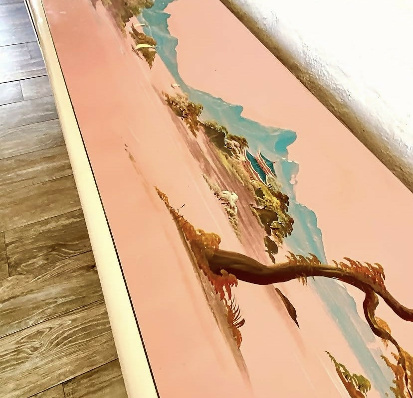 Buffet anos 50 em Chinoiserie Rosa