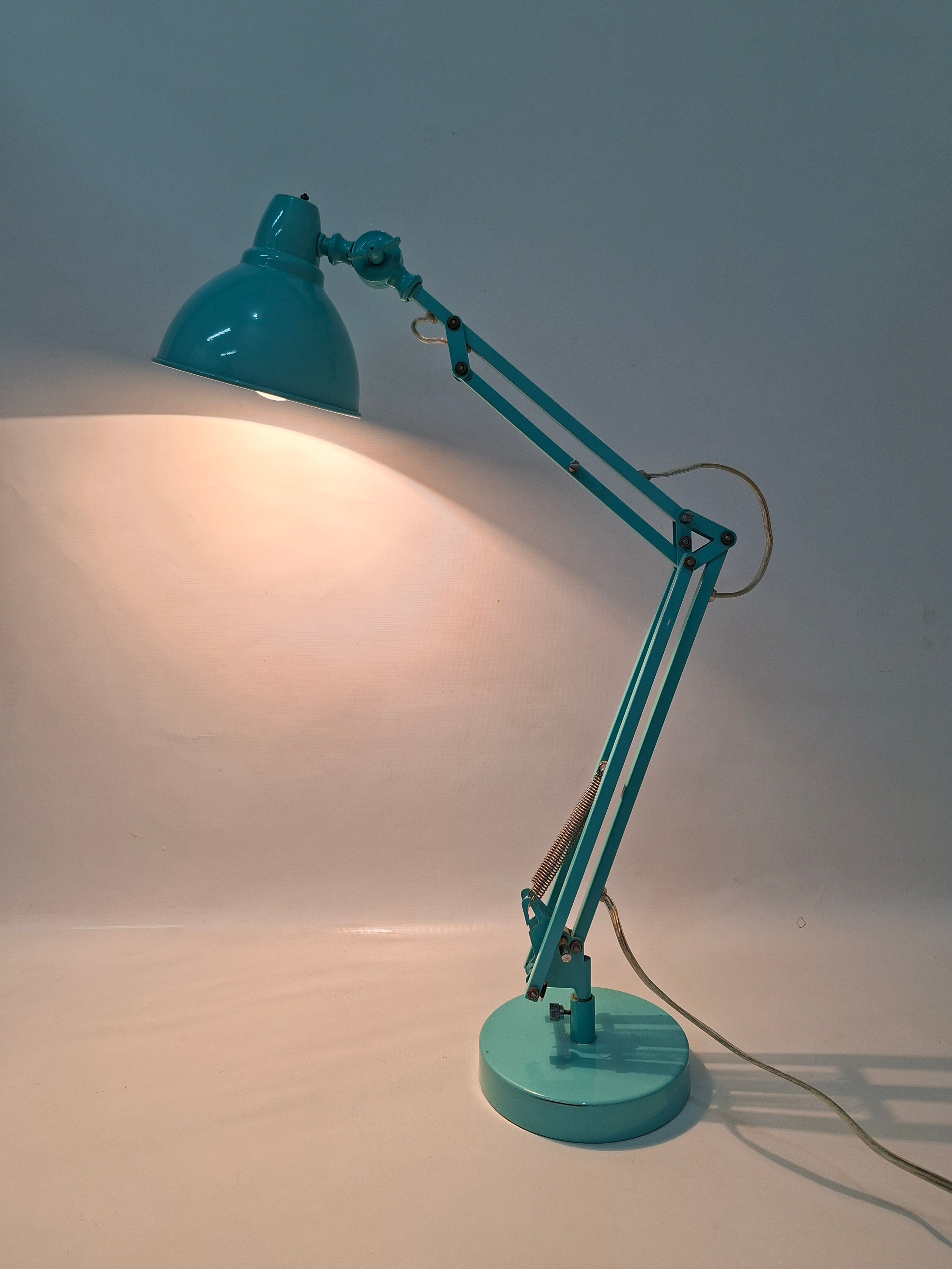 Luminária Design Azul Turquesa
