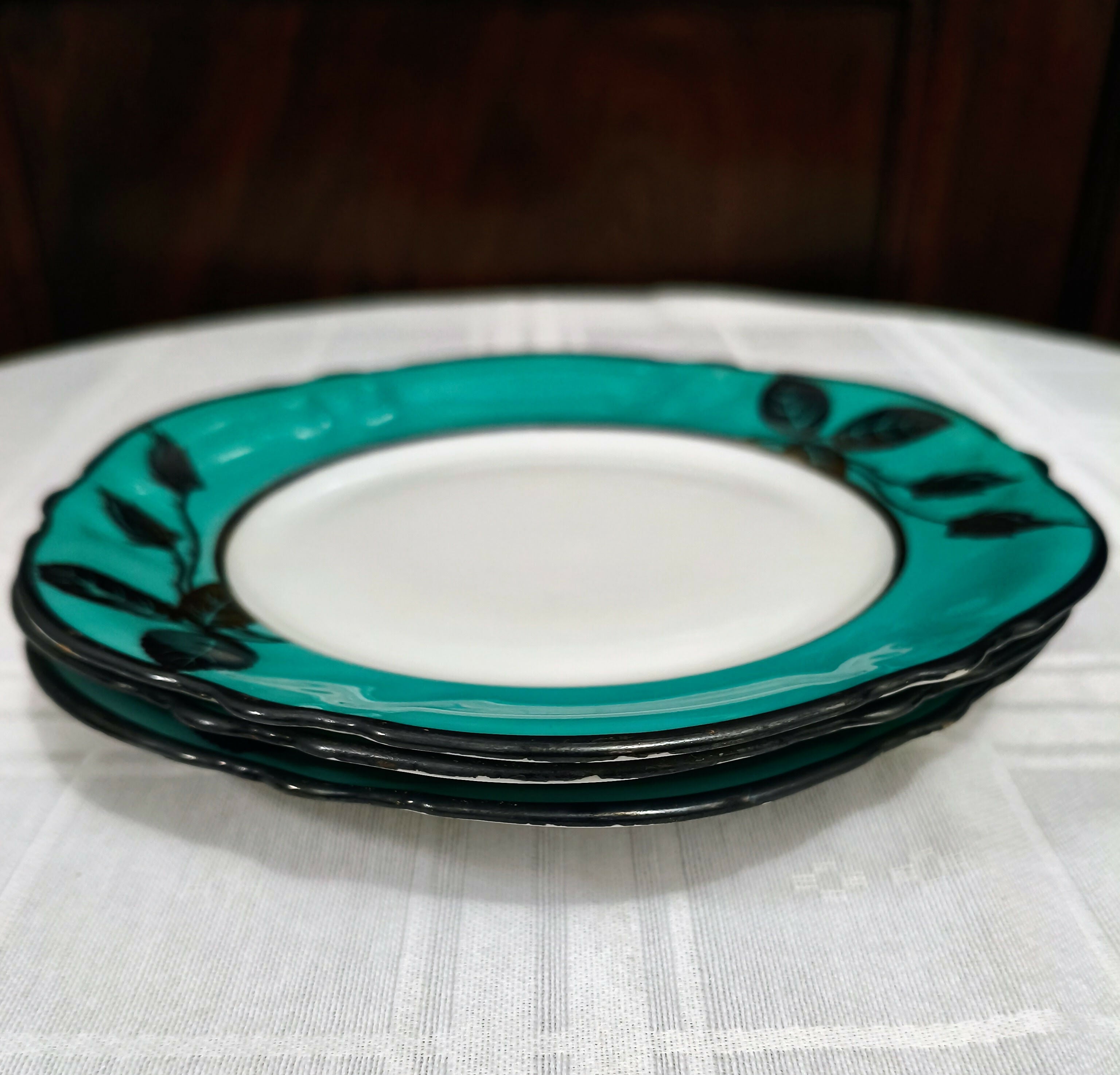 Trio de pratos de sobremesa Rosenthal