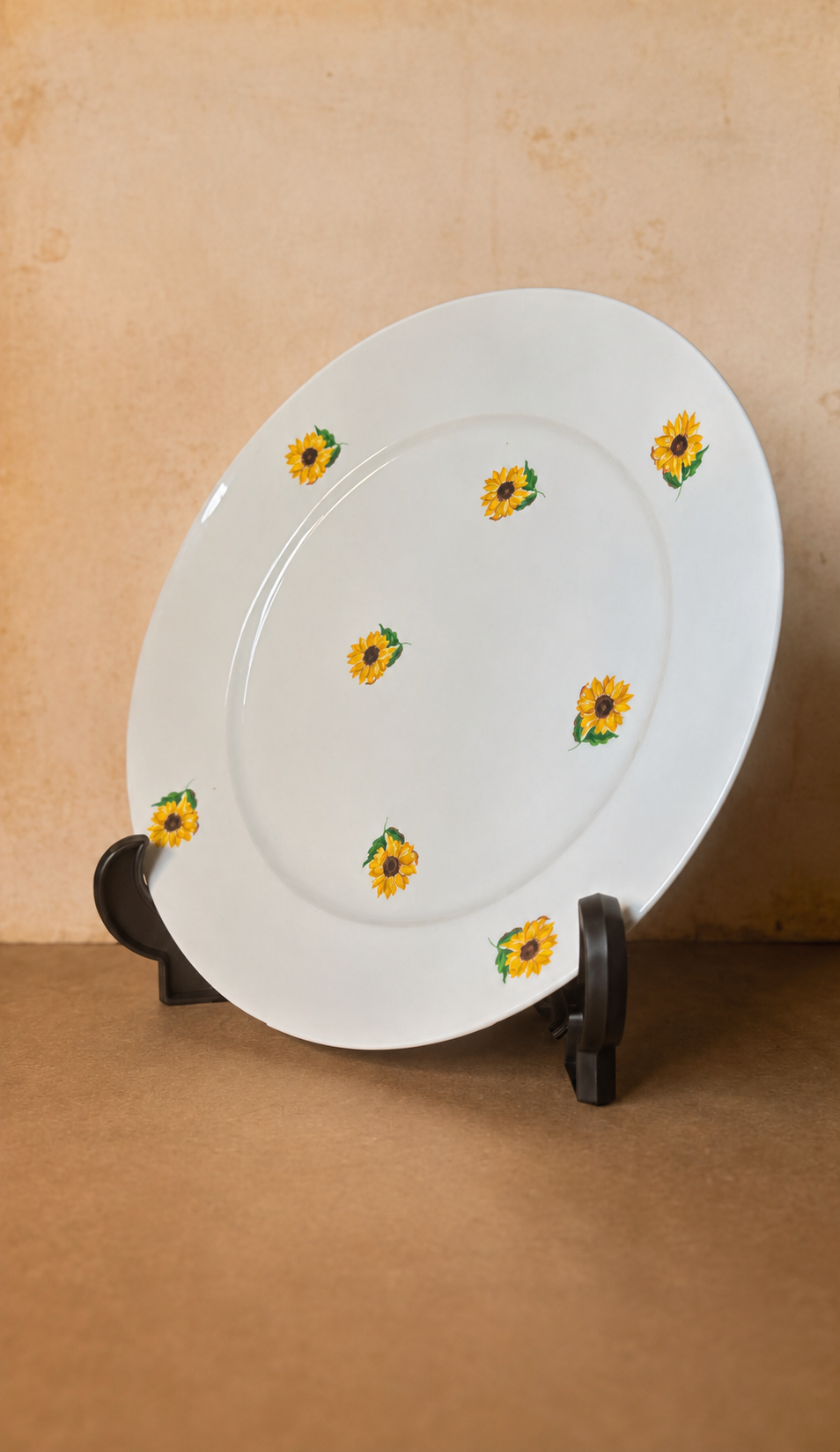 Prato de bolo SRS com girassol 27,5cm (DMCPS_278)