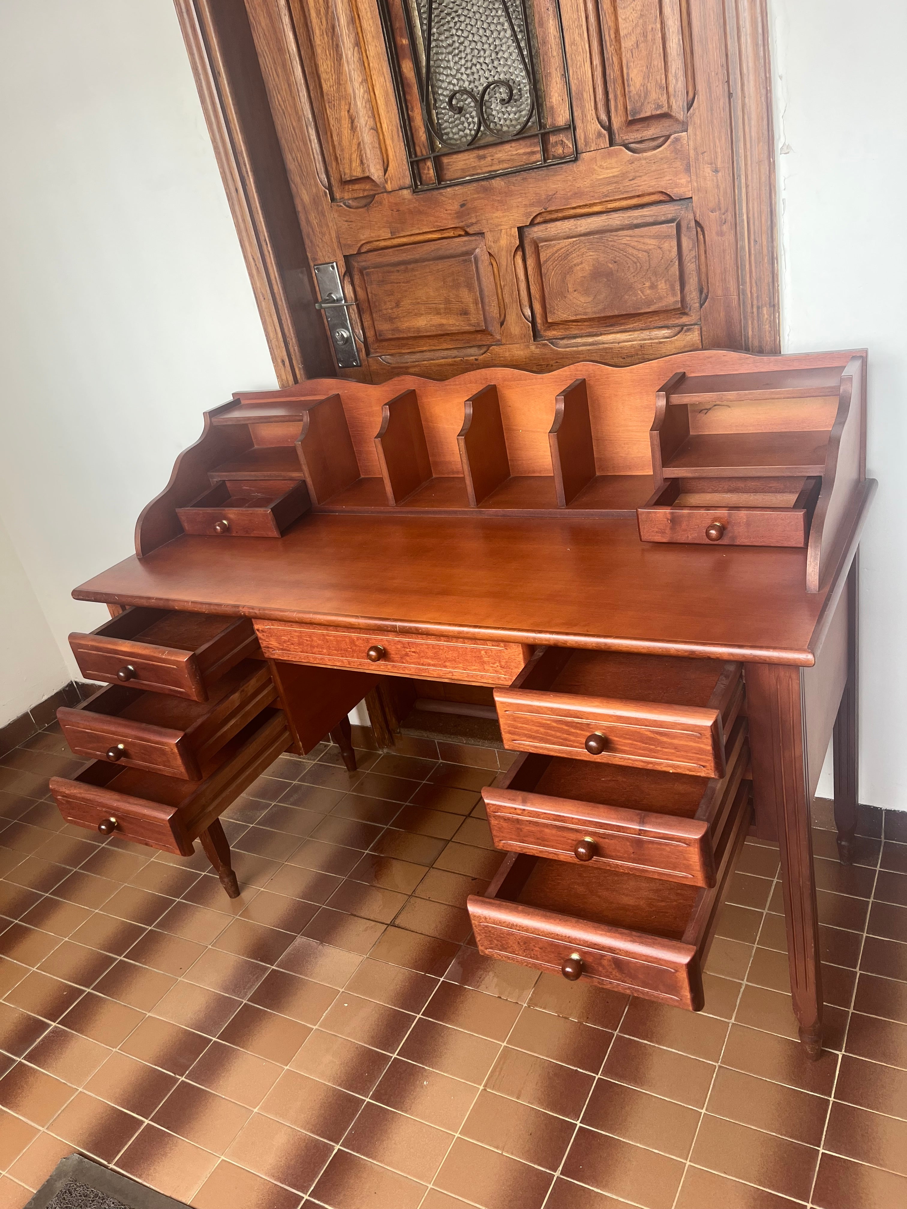 ESCRIVANINHA DE MOGNO ANTIGA