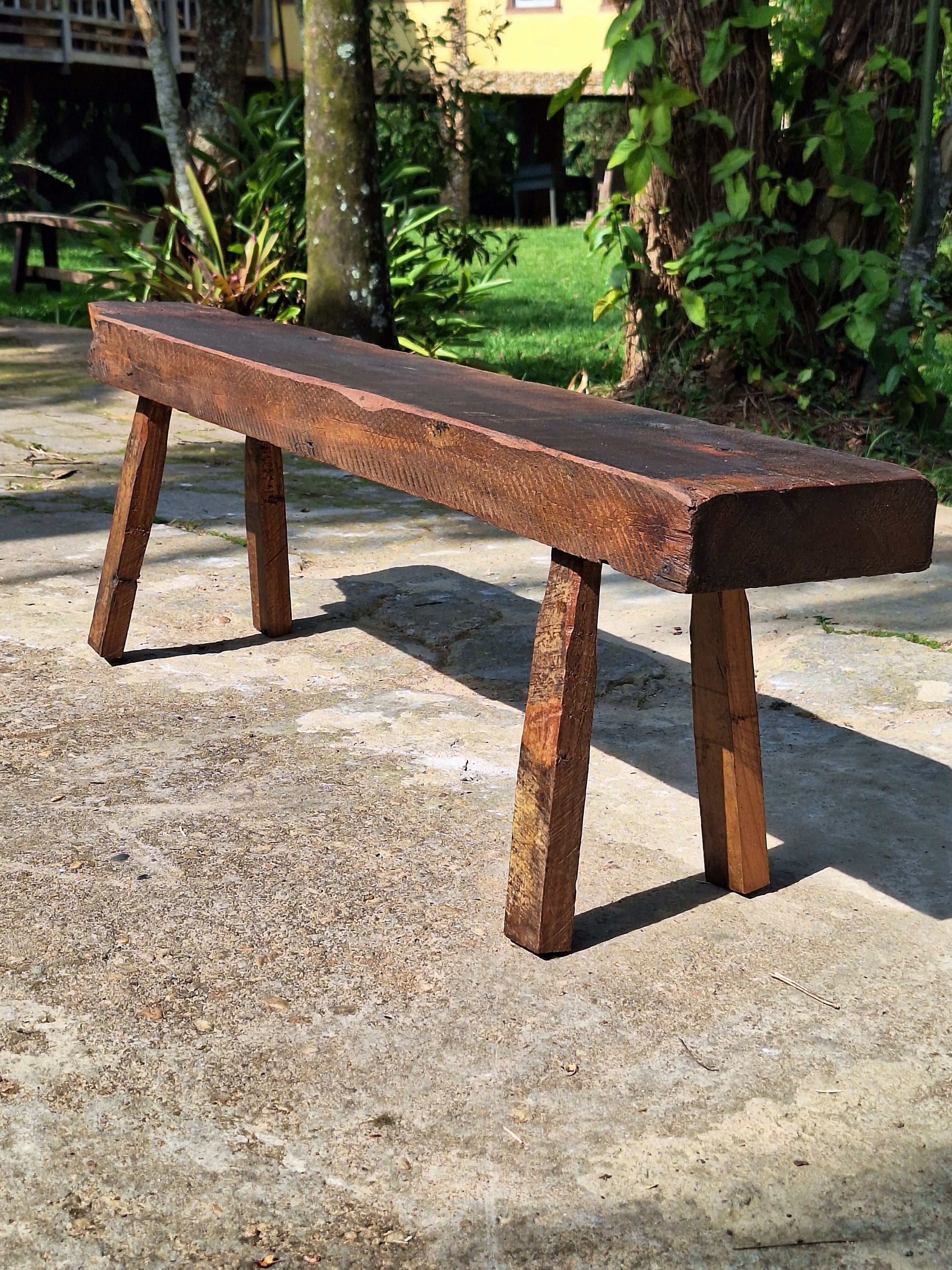 Banco de Dormente Madeira Maciça Garimpo Mineiro