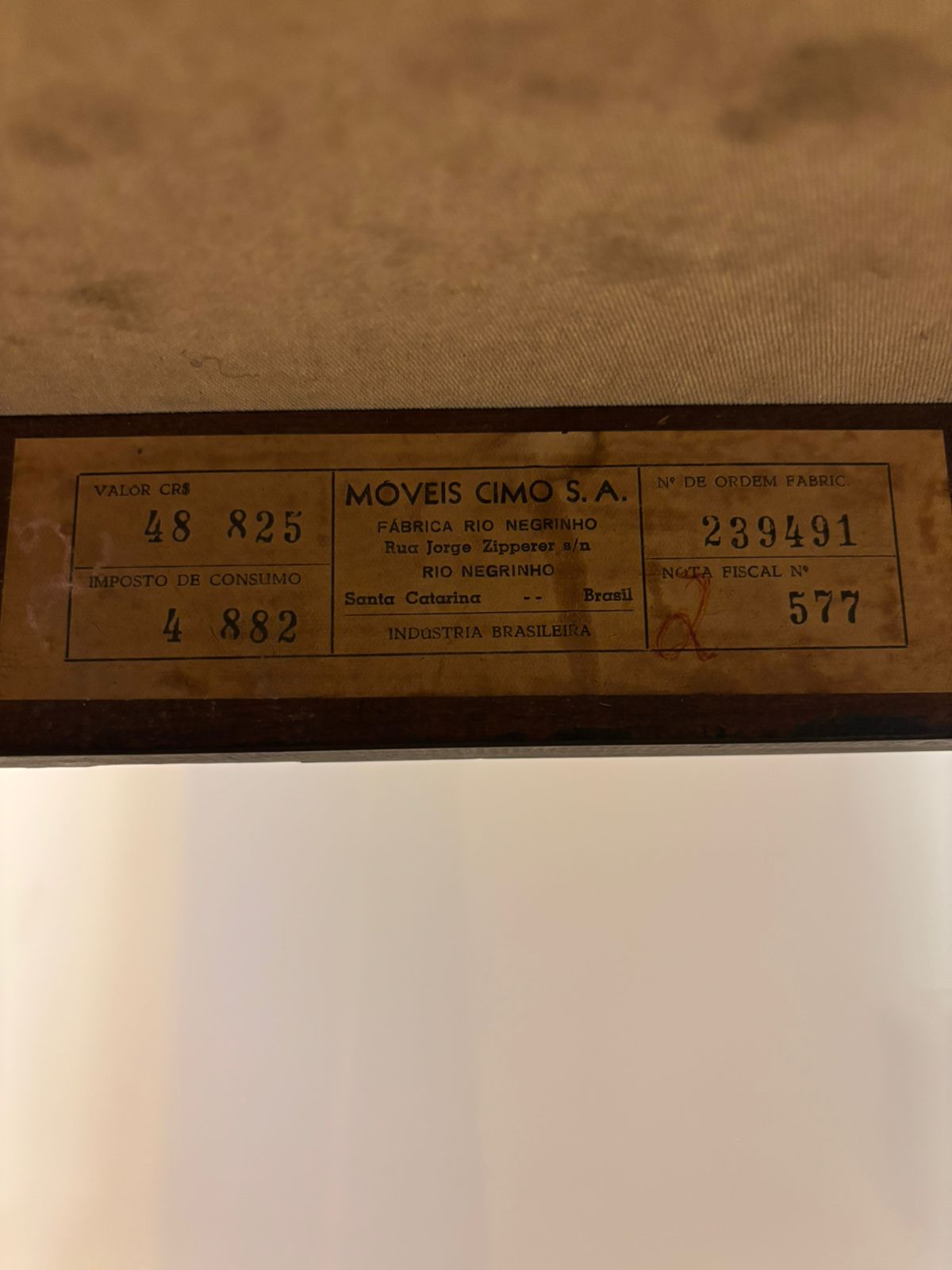 Cadeira modernista CIMO anos 60 com encosto em palhinha 