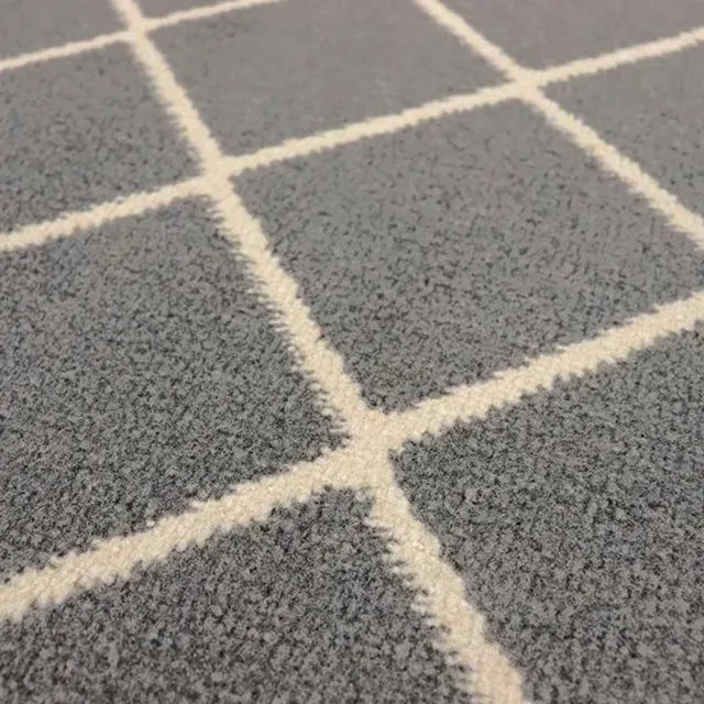 Tapete Geométrico São Carlos Herat Siena Cinza 1,60m x 2,35m