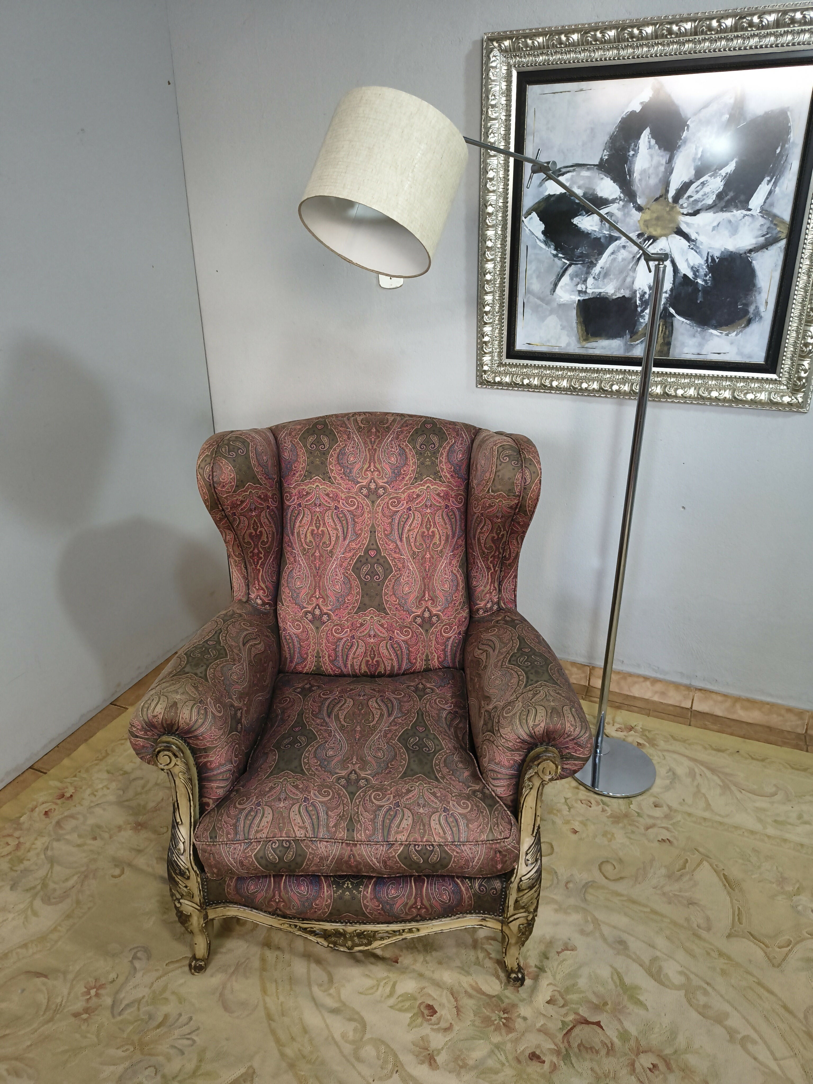 Poltrona Berger Antiga estilo Trono