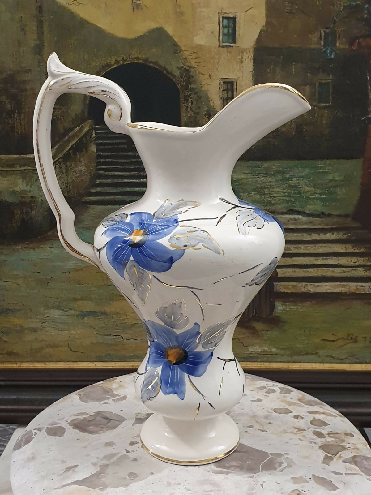 Maravilhosa e grande jarra decorativa em cerâmica vintage, anos 50, Inca. Linda e em excelente estado!