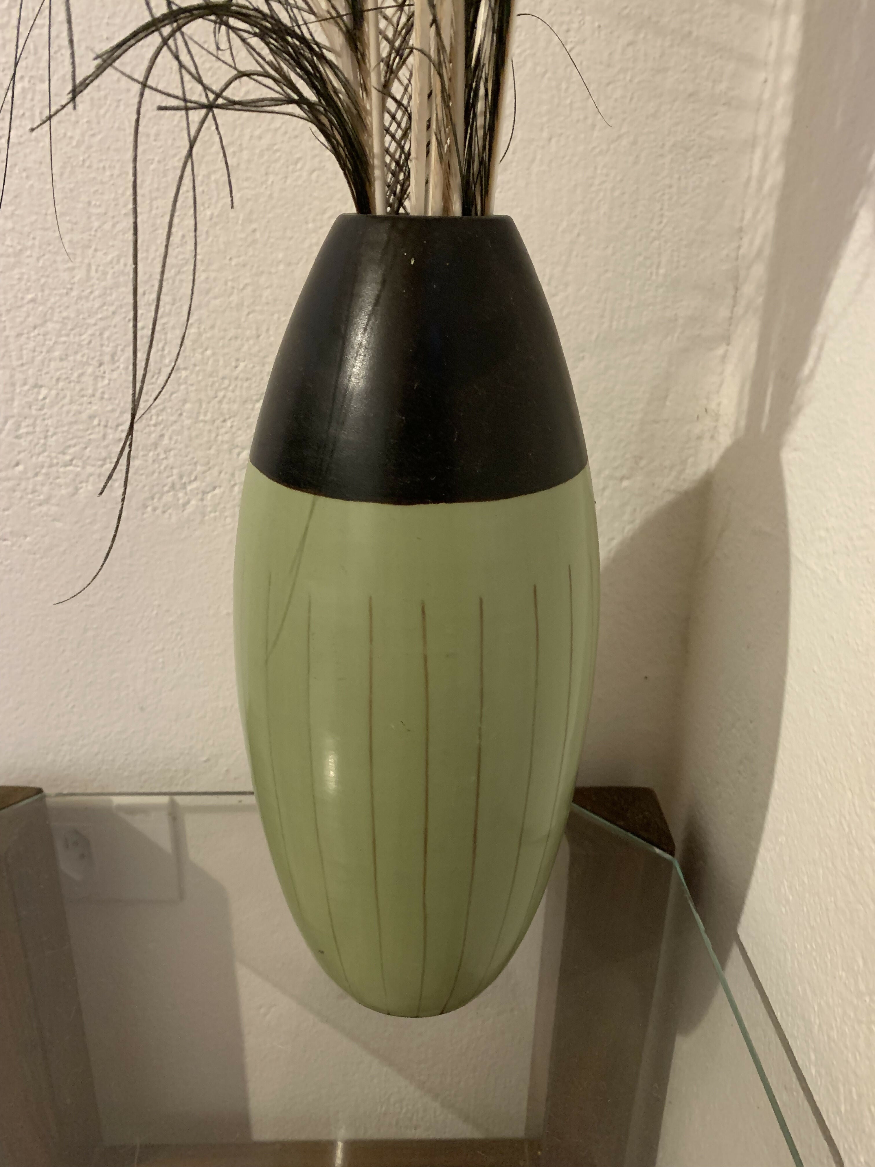 Vaso Peruano em preto e verde