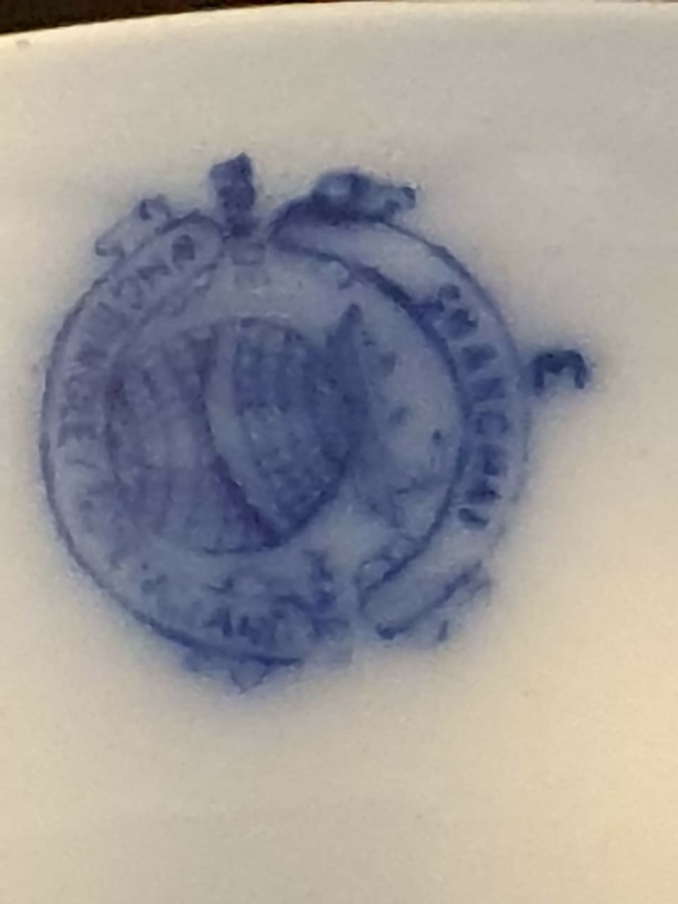 Prato borrão mais do que centenário W.H. Grindley, modelo Shanghai, em perfeito estado!