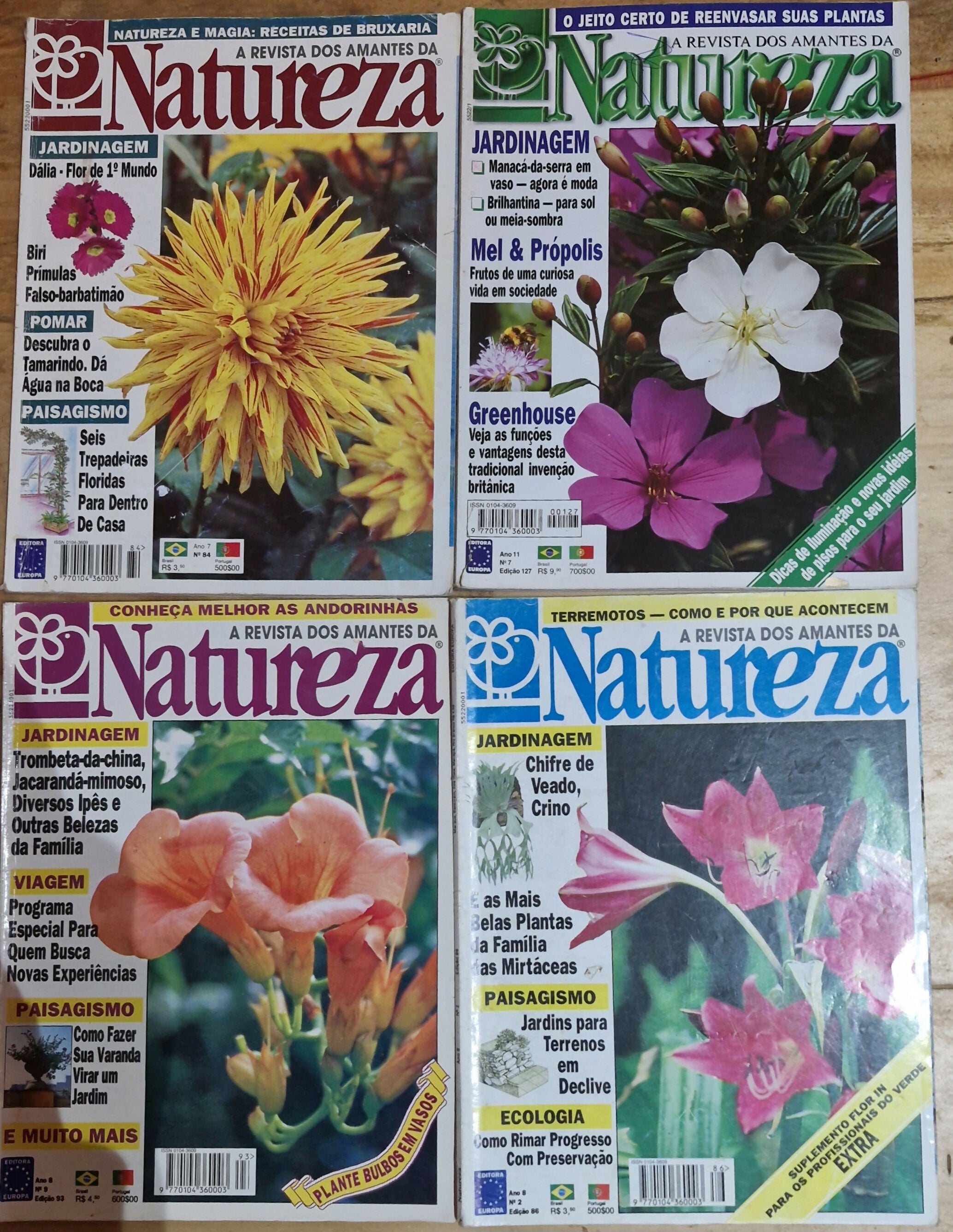 15 Raras edições da revista natureza com amplo conteúdo